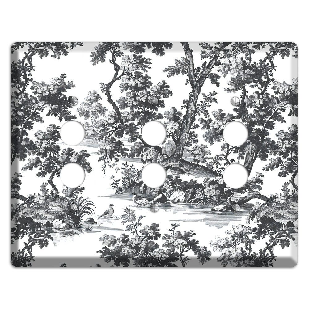 Woodland Reverie 3 Pushbutton Wallplate