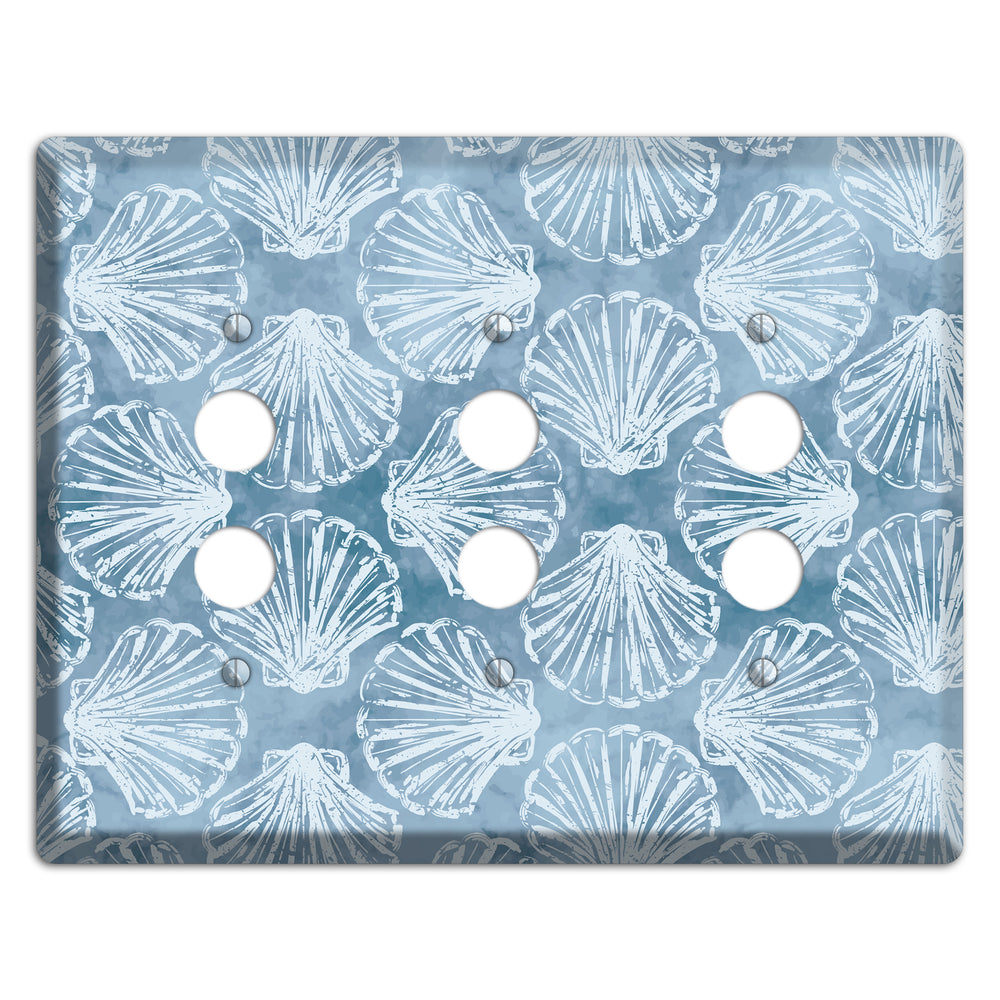 Coastal Shell Drift 3 Pushbutton Wallplate