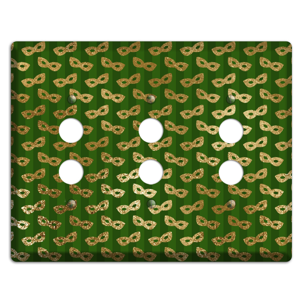 Golden Disguise 3 Pushbutton Wallplate