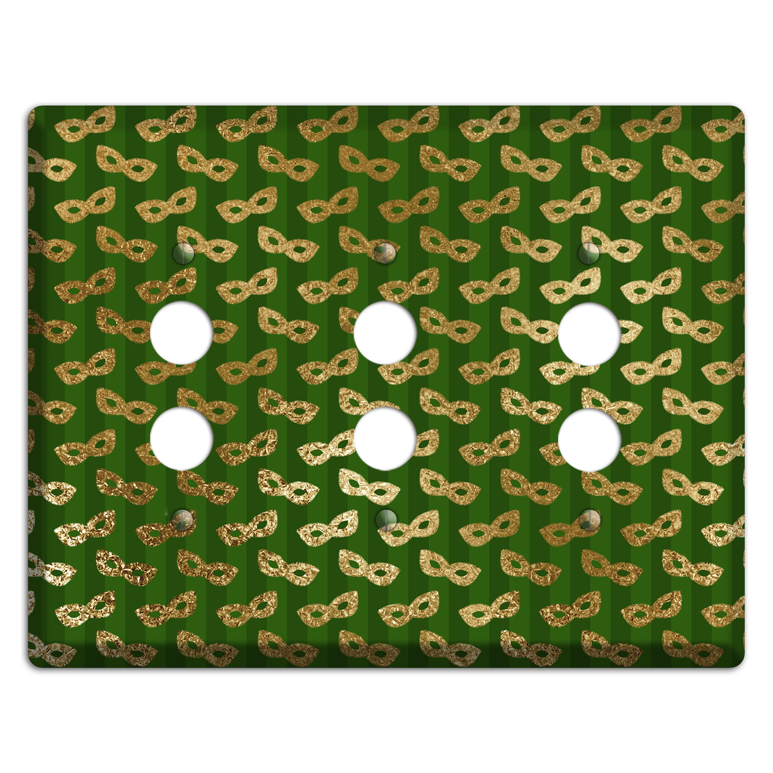 Golden Disguise 3 Pushbutton Wallplate