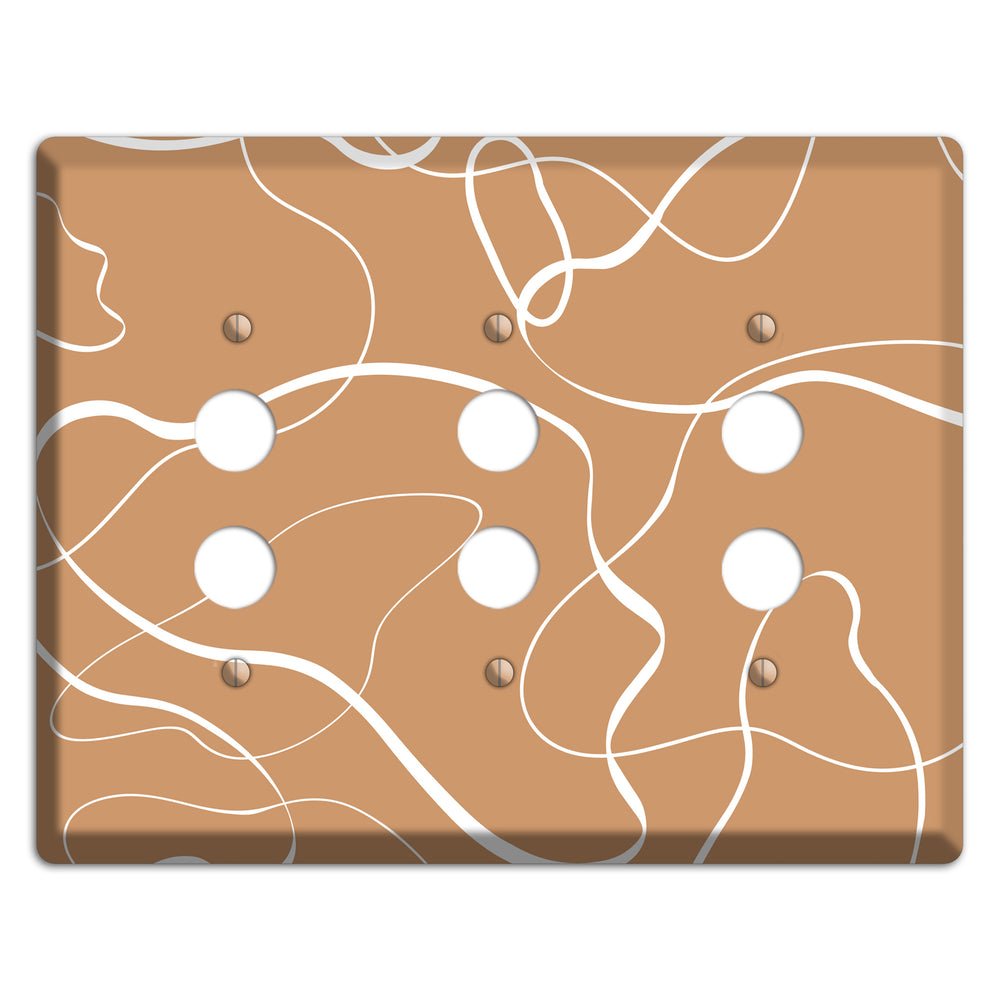Wandering Thread 3 Pushbutton Wallplate
