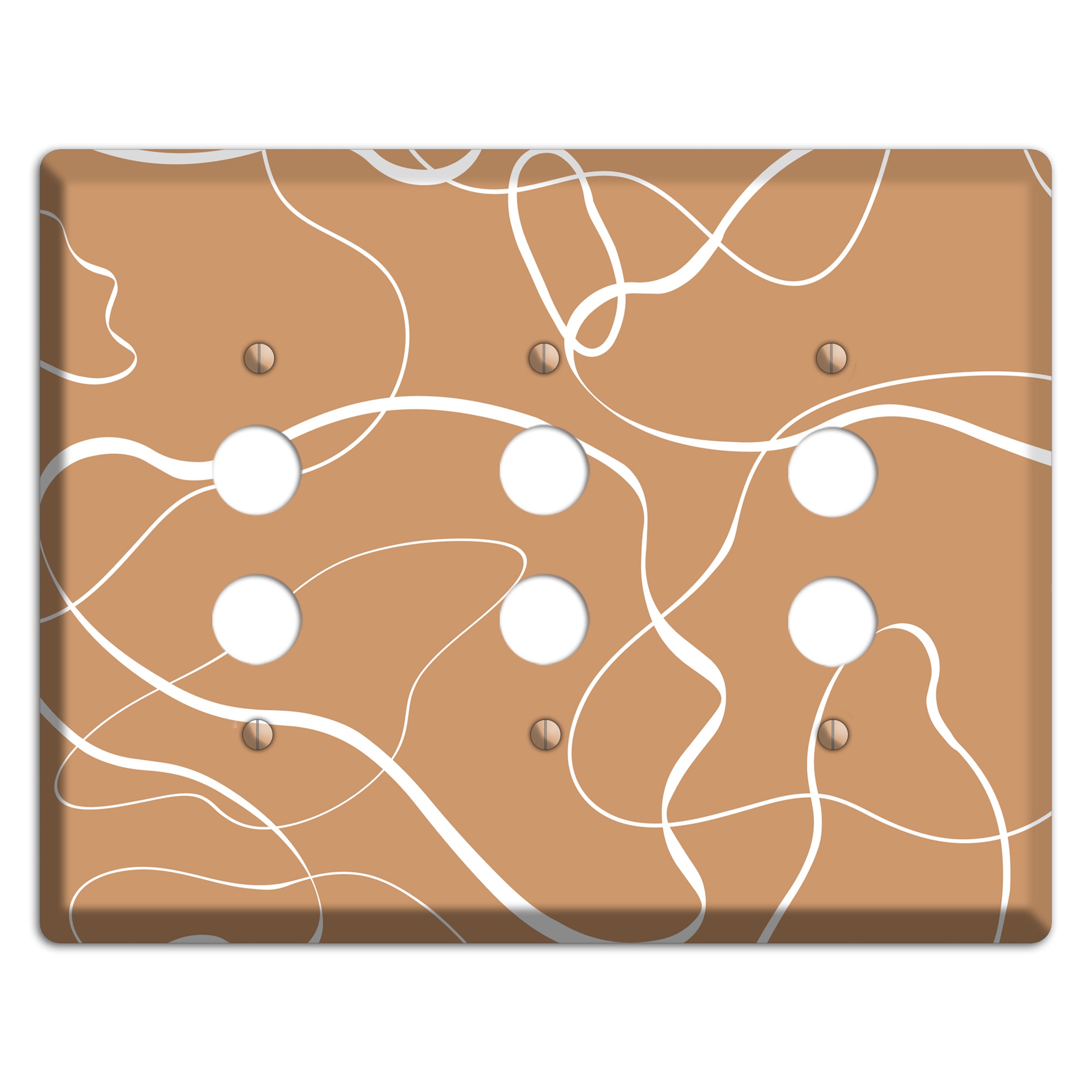 Wandering Thread 3 Pushbutton Wallplate