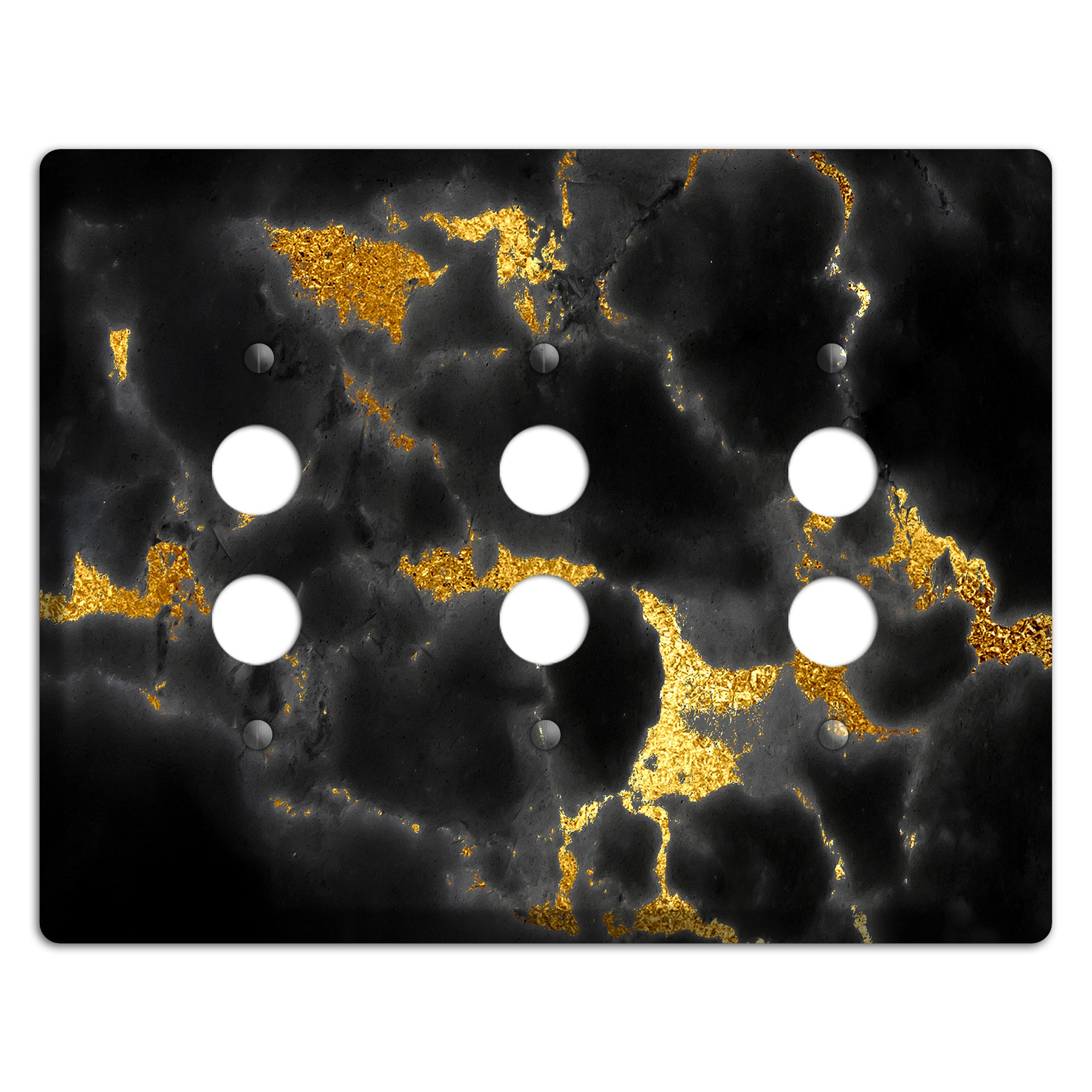 Equator Marble 3 Pushbutton Wallplate