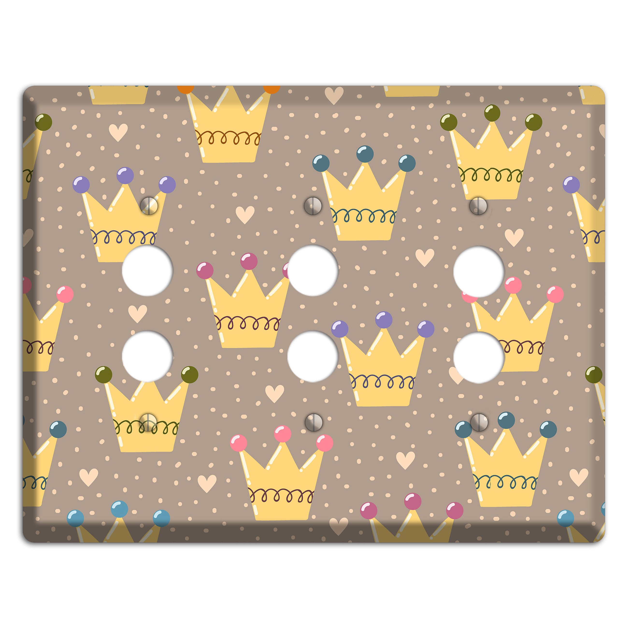 Royal Sprinkles 3 Pushbutton Wallplate
