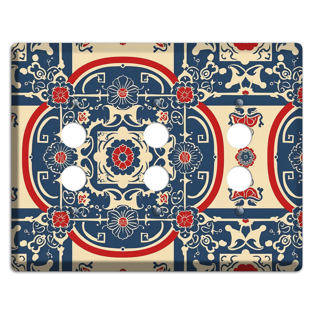 Imperial Medallion Court 3 Pushbutton Wallplate