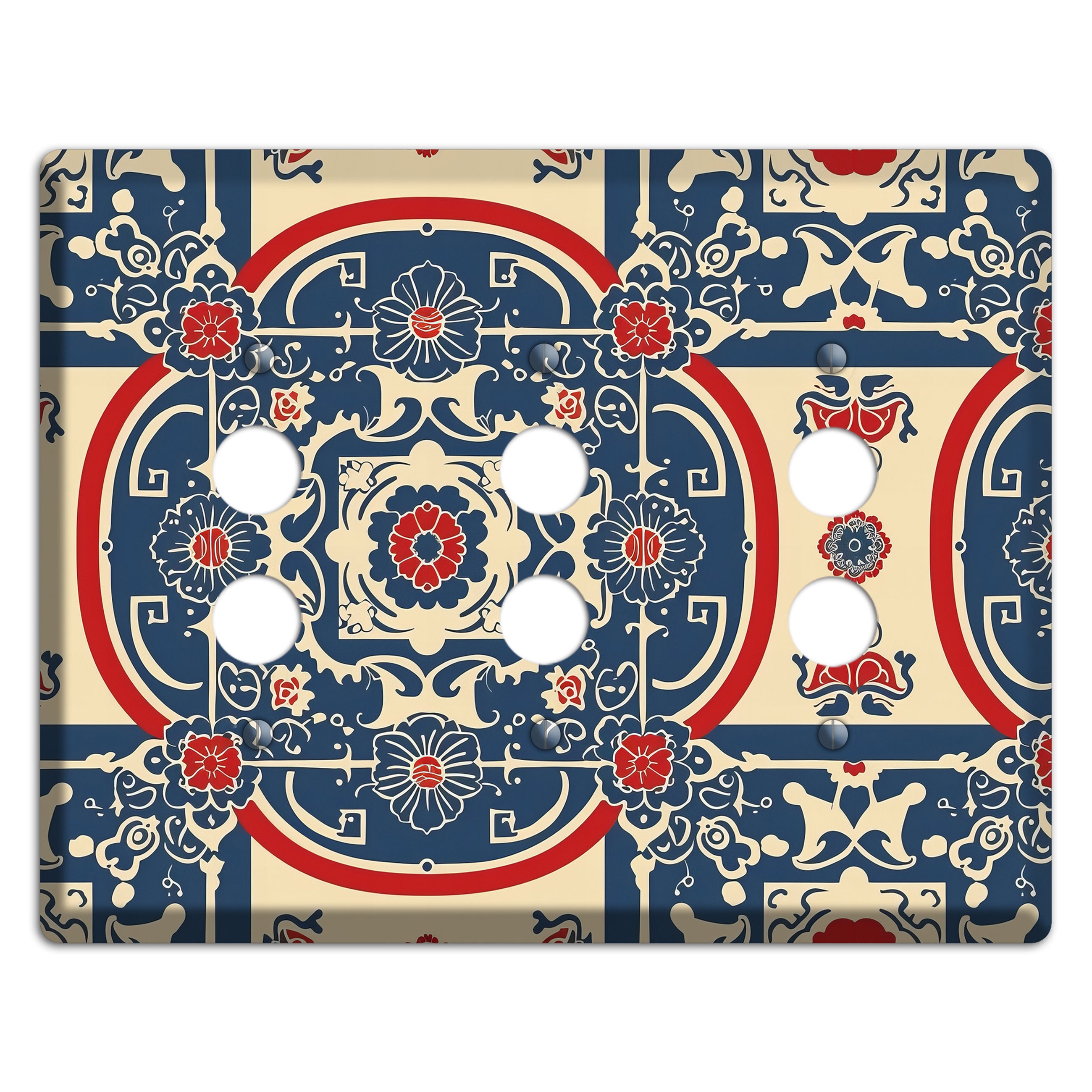 Imperial Medallion Court 3 Pushbutton Wallplate