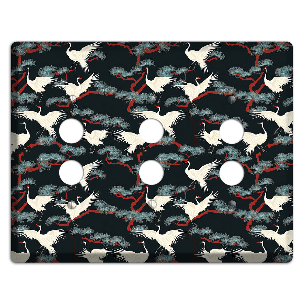 Obsidian Pine Vigil 3 Pushbutton Wallplate