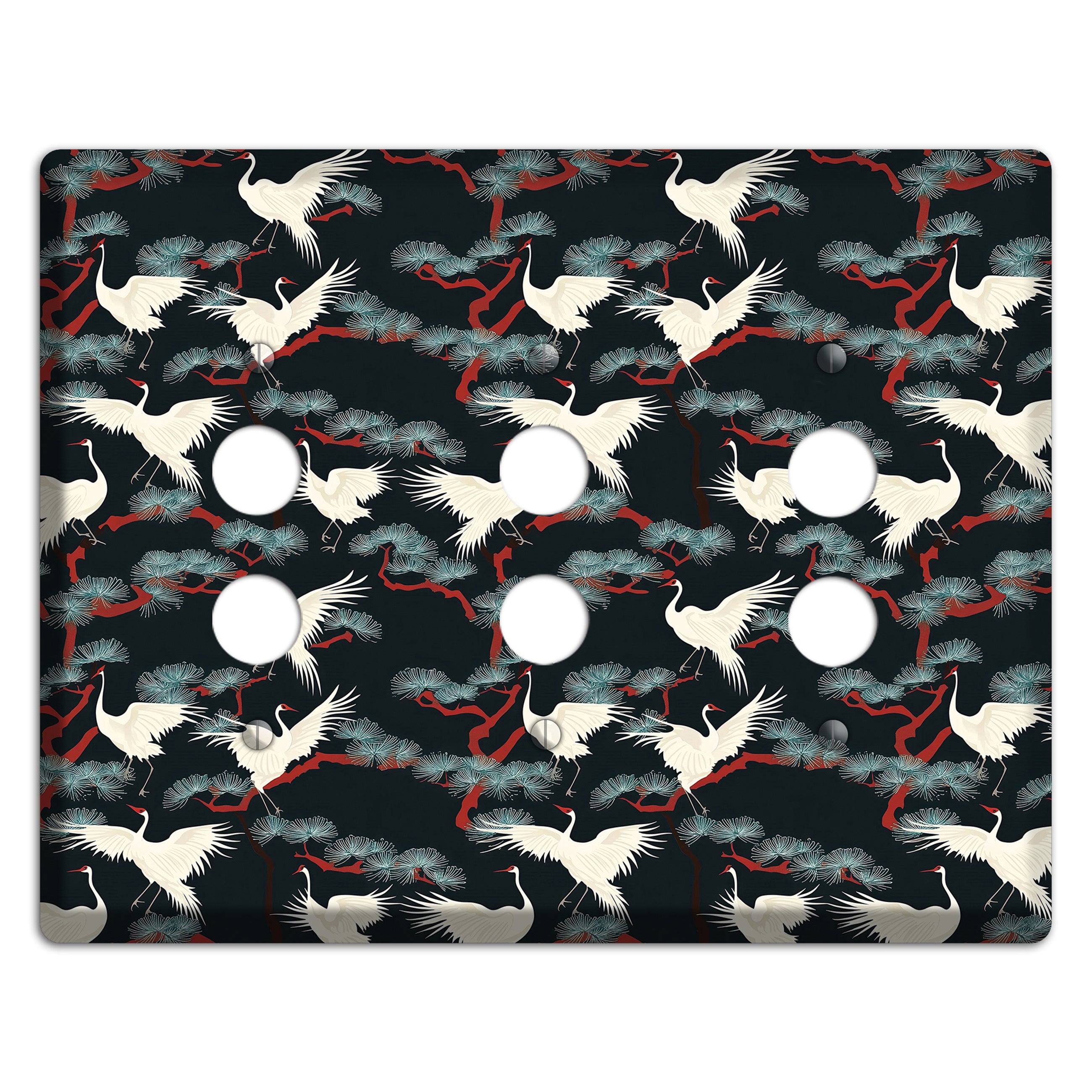 Obsidian Pine Vigil 3 Pushbutton Wallplate