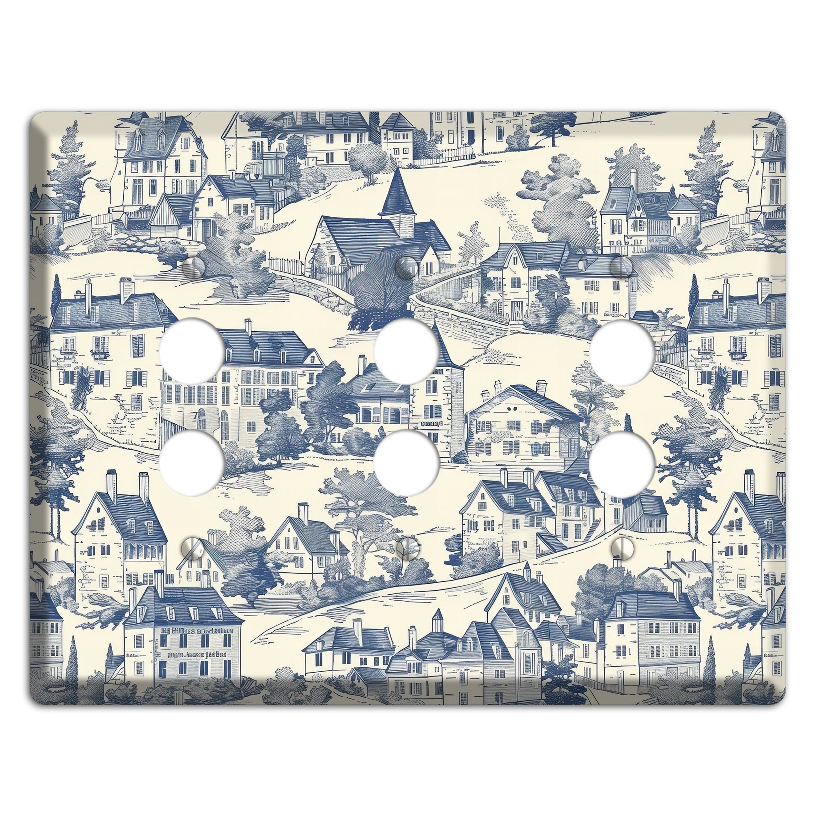 Village Chronicle 3 Pushbutton Wallplate