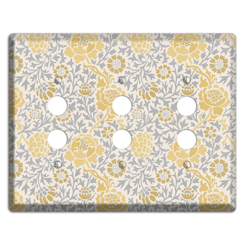 Dandelion Charm 3 Pushbutton Wallplate