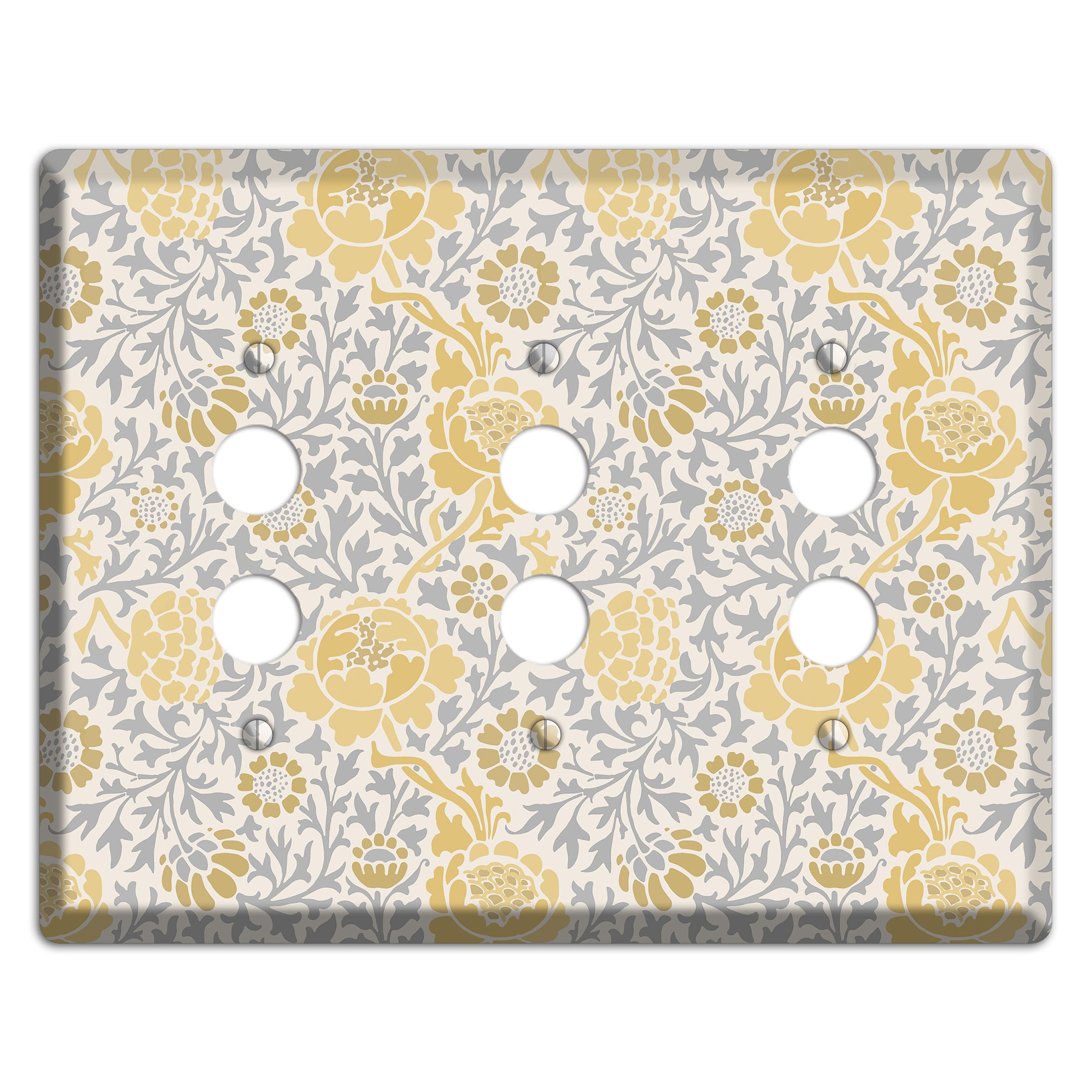 Dandelion Charm 3 Pushbutton Wallplate