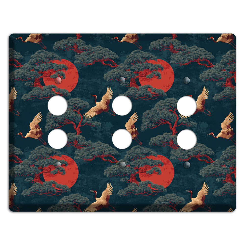 Vermillion Moon Ascent 3 Pushbutton Wallplate
