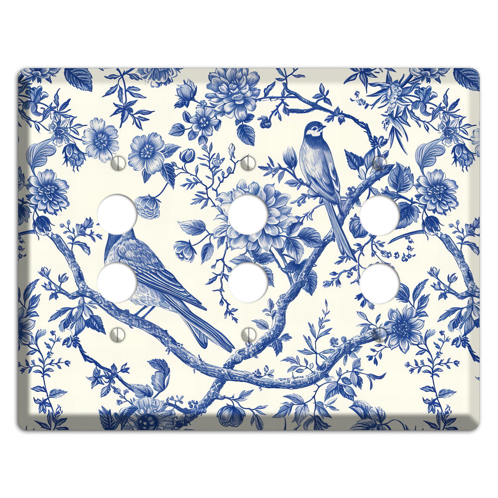 Willow Song Garden 3 Pushbutton Wallplate