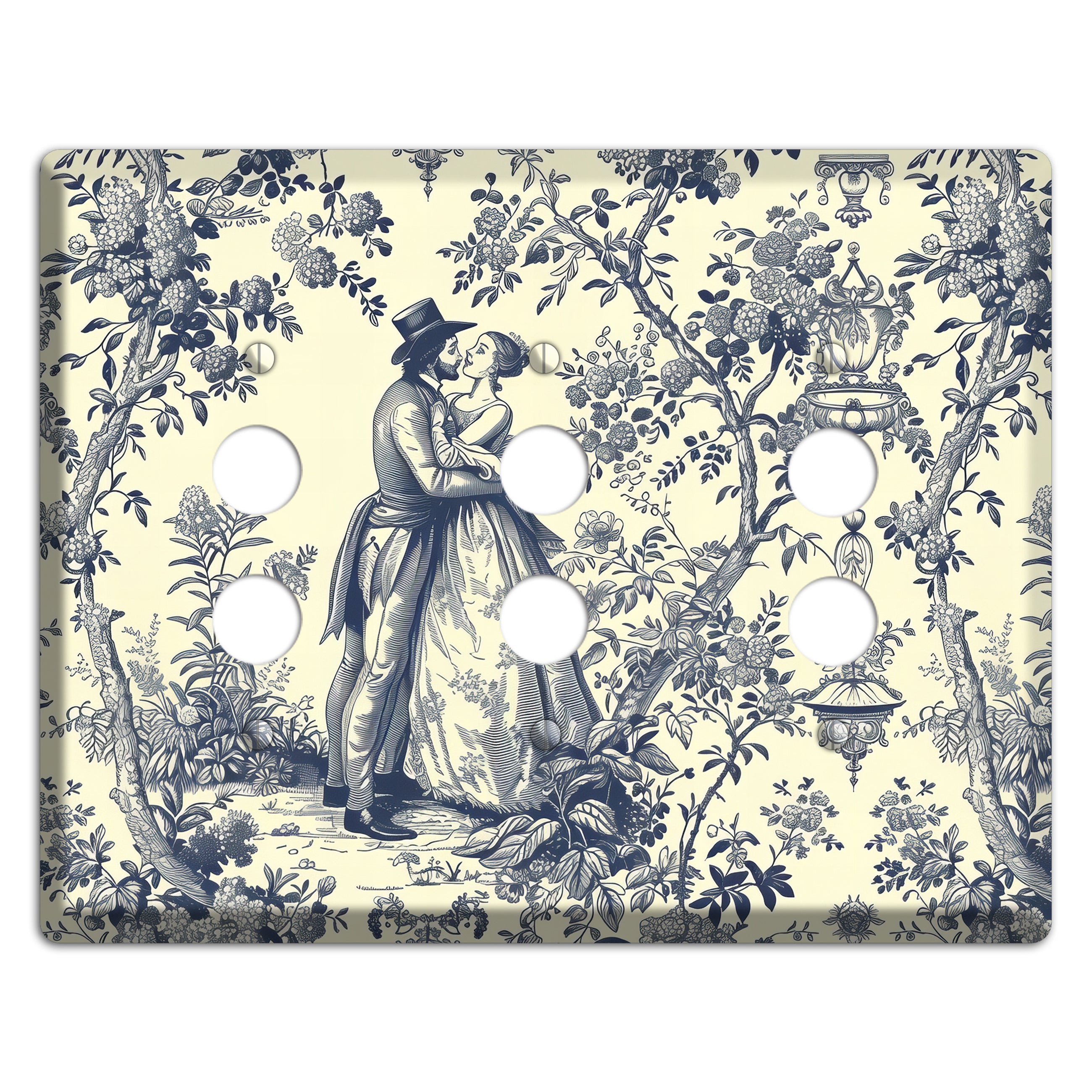 Garden Tryst 3 Pushbutton Wallplate