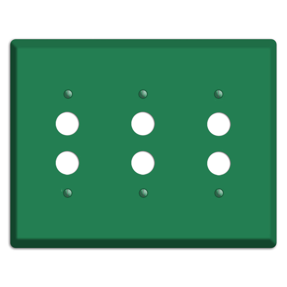 Baxter Simply Green 3 Pushbutton Wallplate