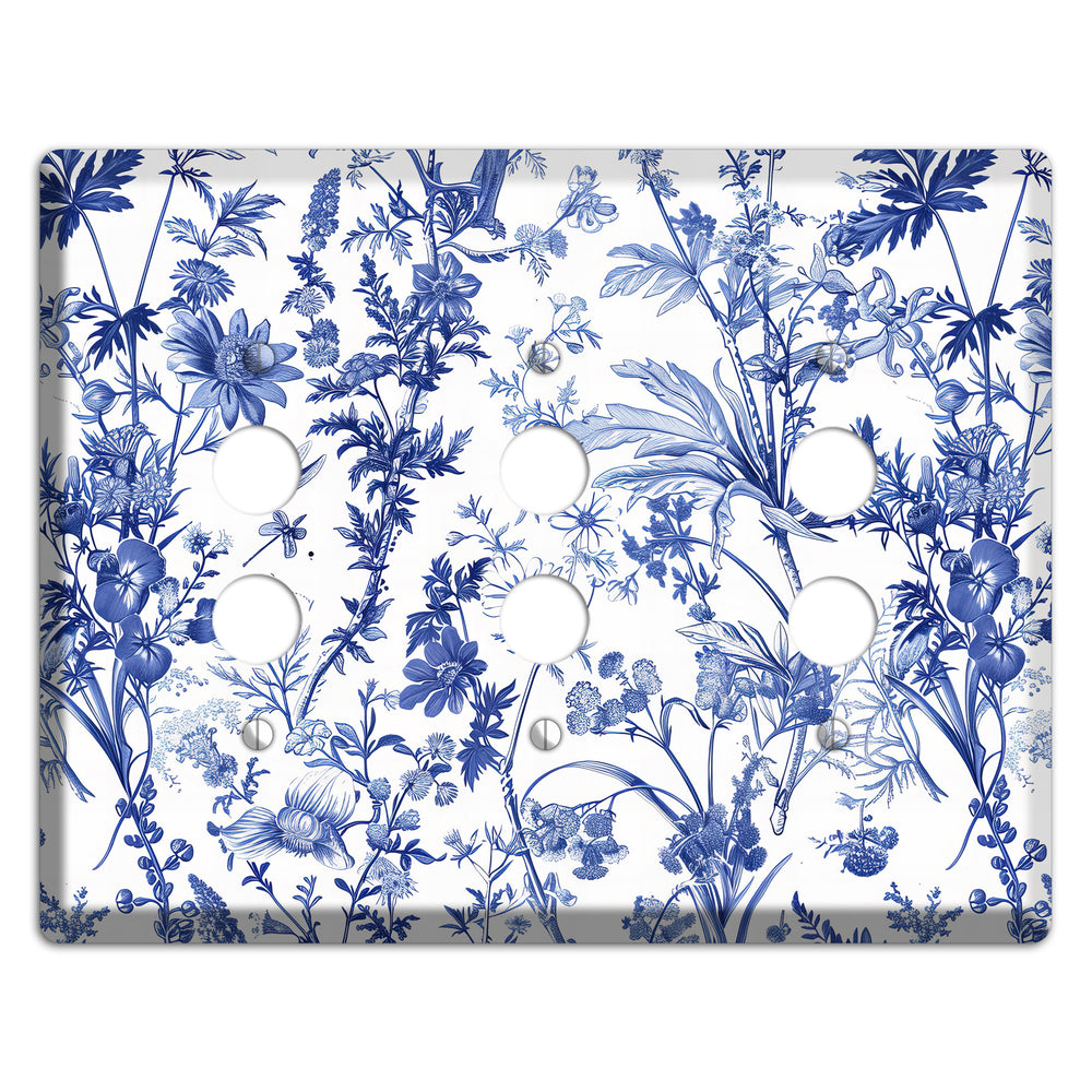 Wildflower Ink Study 3 Pushbutton Wallplate