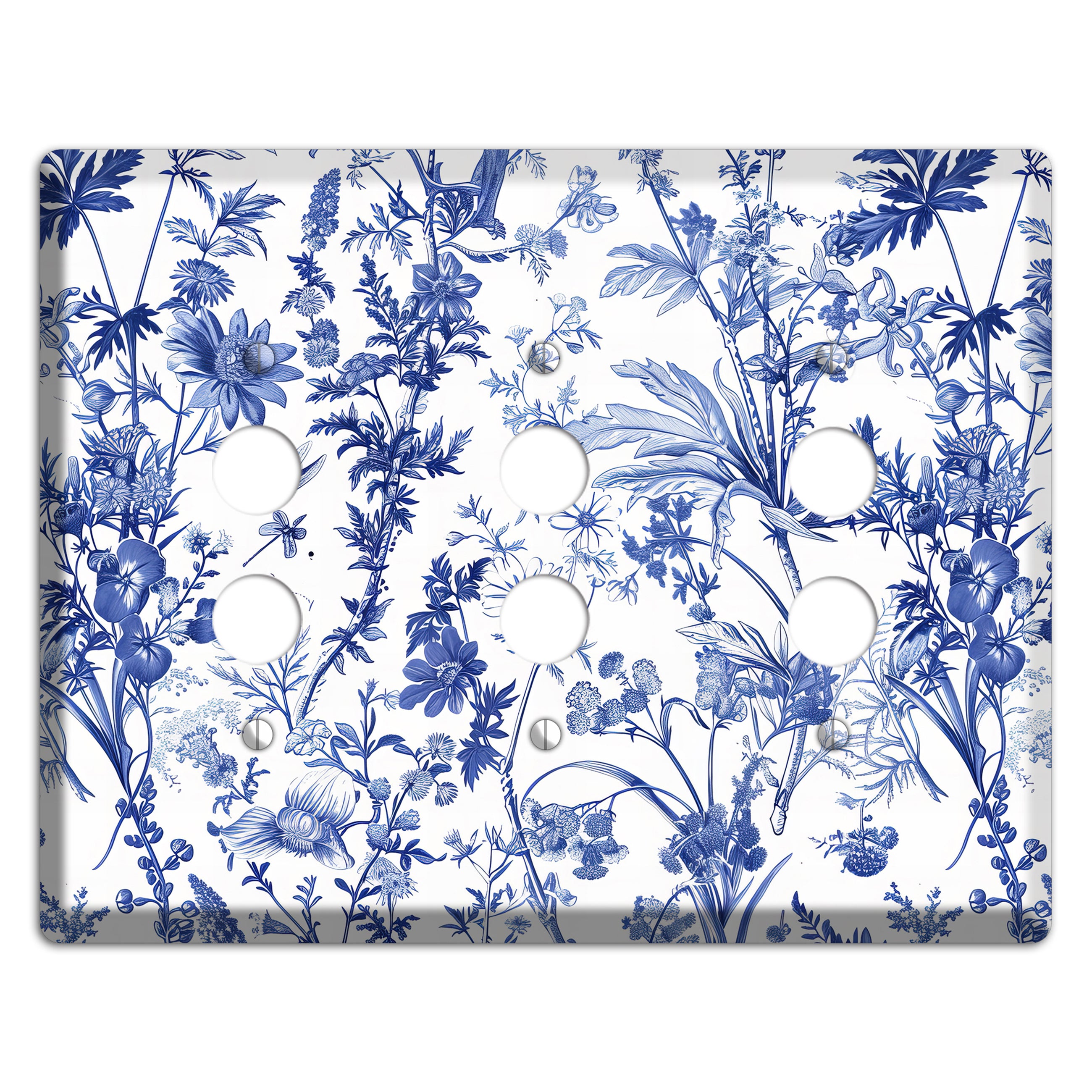 Wildflower Ink Study 3 Pushbutton Wallplate