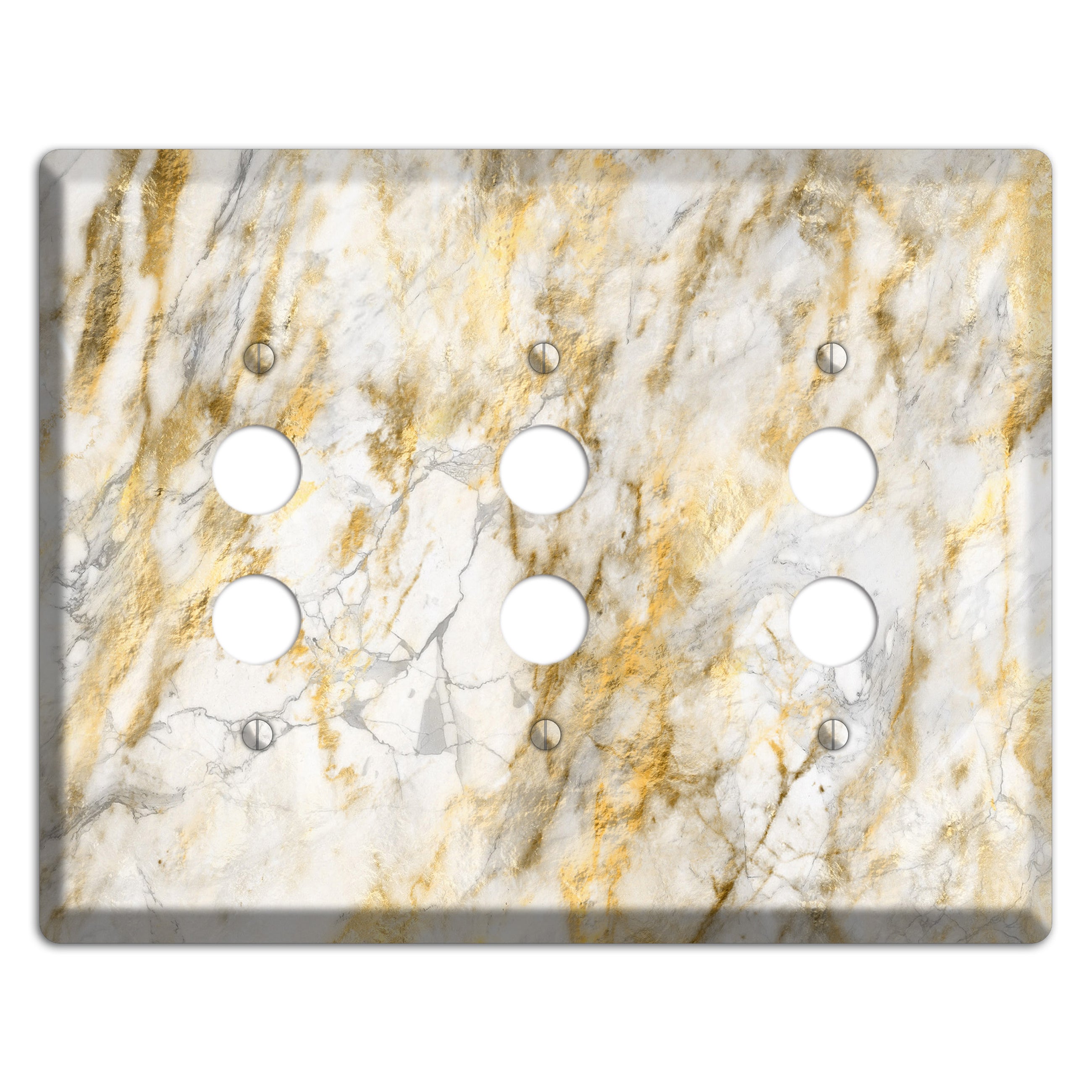 Marigold Marble 3 Pushbutton Wallplate