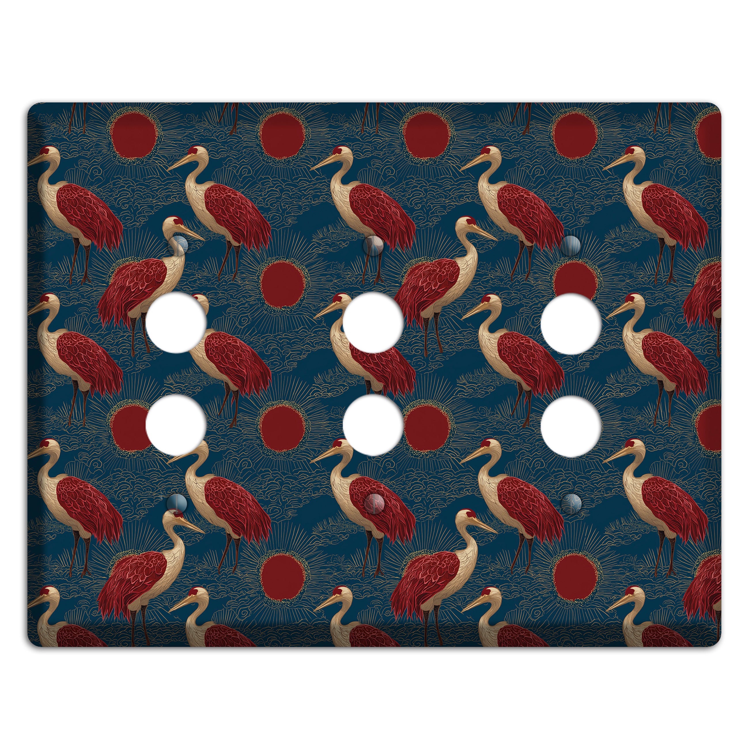 Indigo Sun Vigil 3 Pushbutton Wallplate