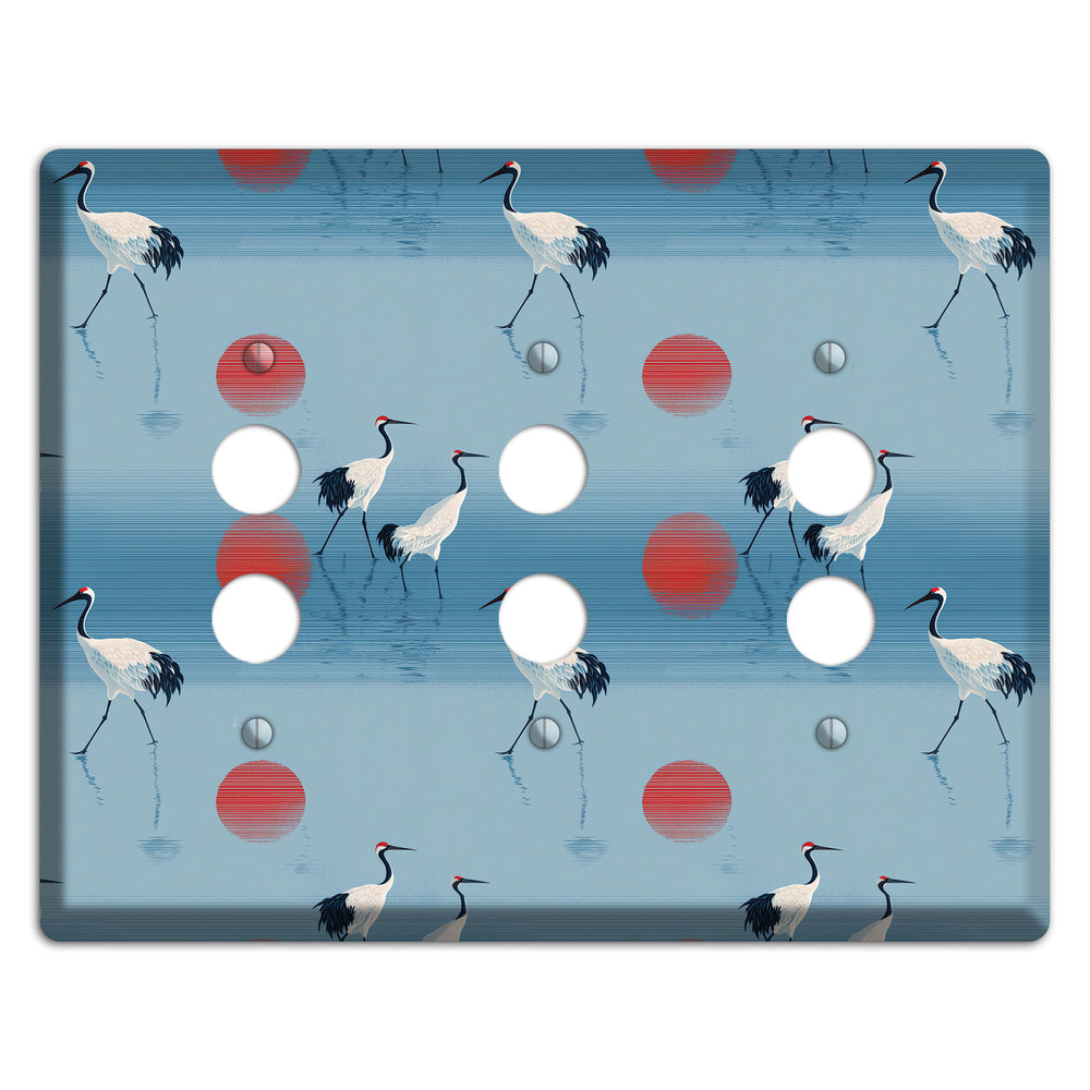 Scarlet Sun Shallows 3 Pushbutton Wallplate