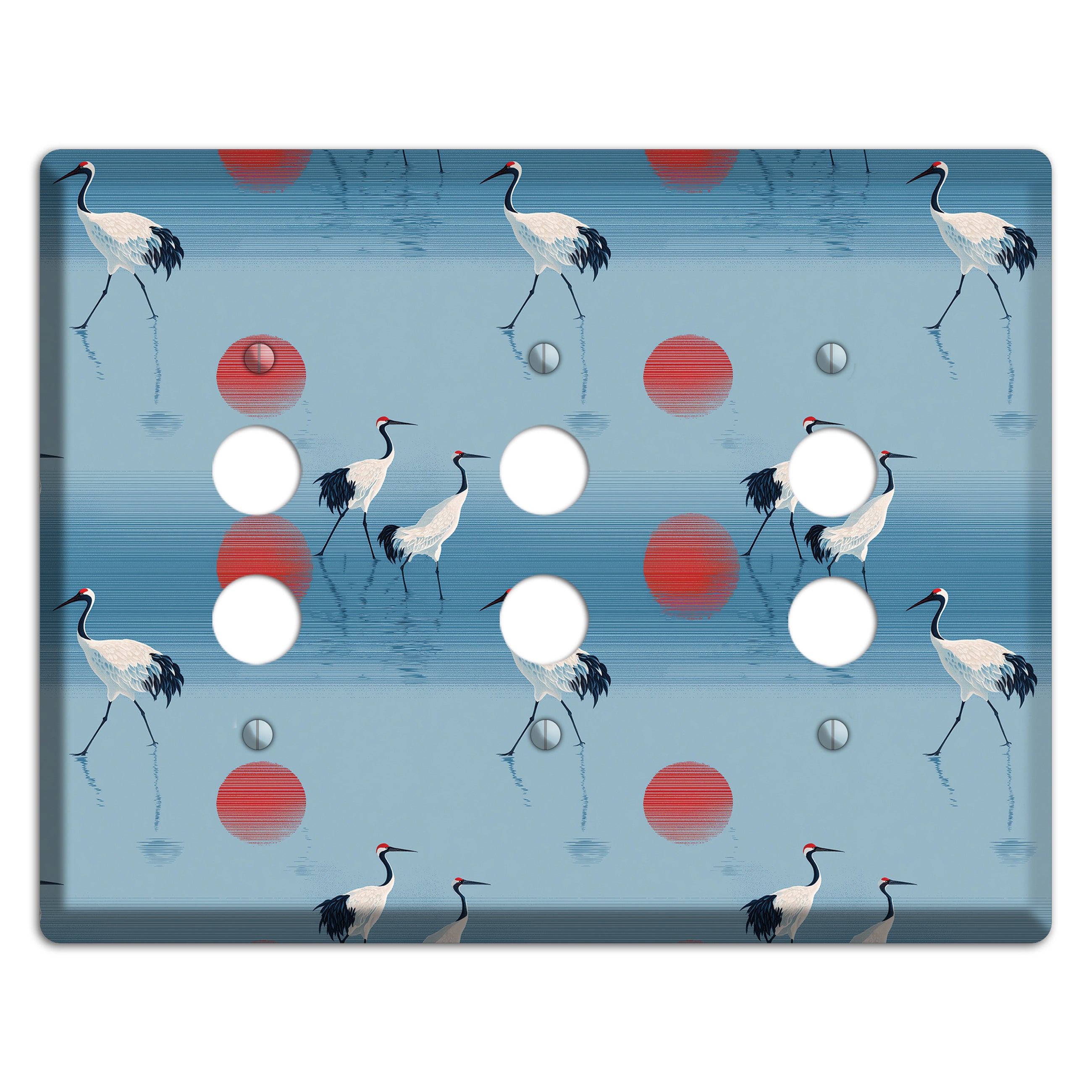 Scarlet Sun Shallows 3 Pushbutton Wallplate