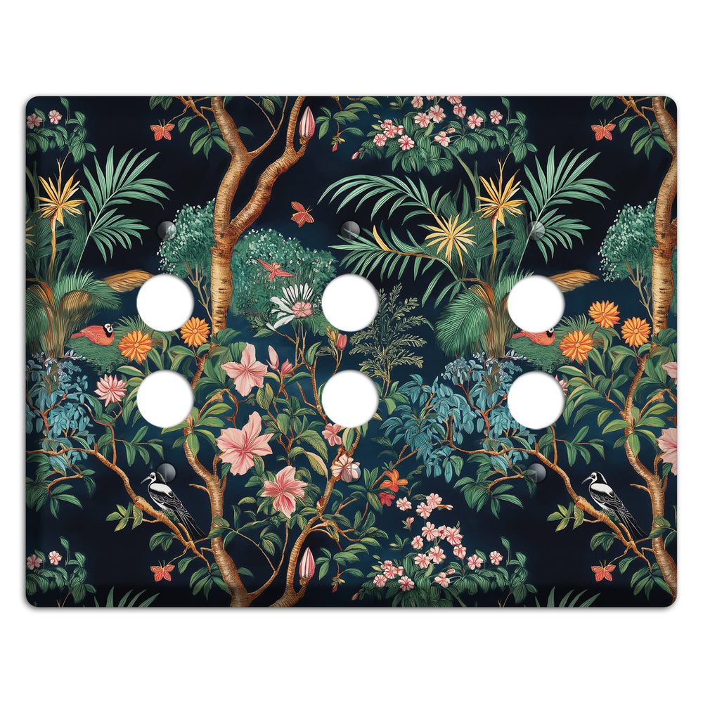 Jungle Nocturne 3 Pushbutton Wallplate