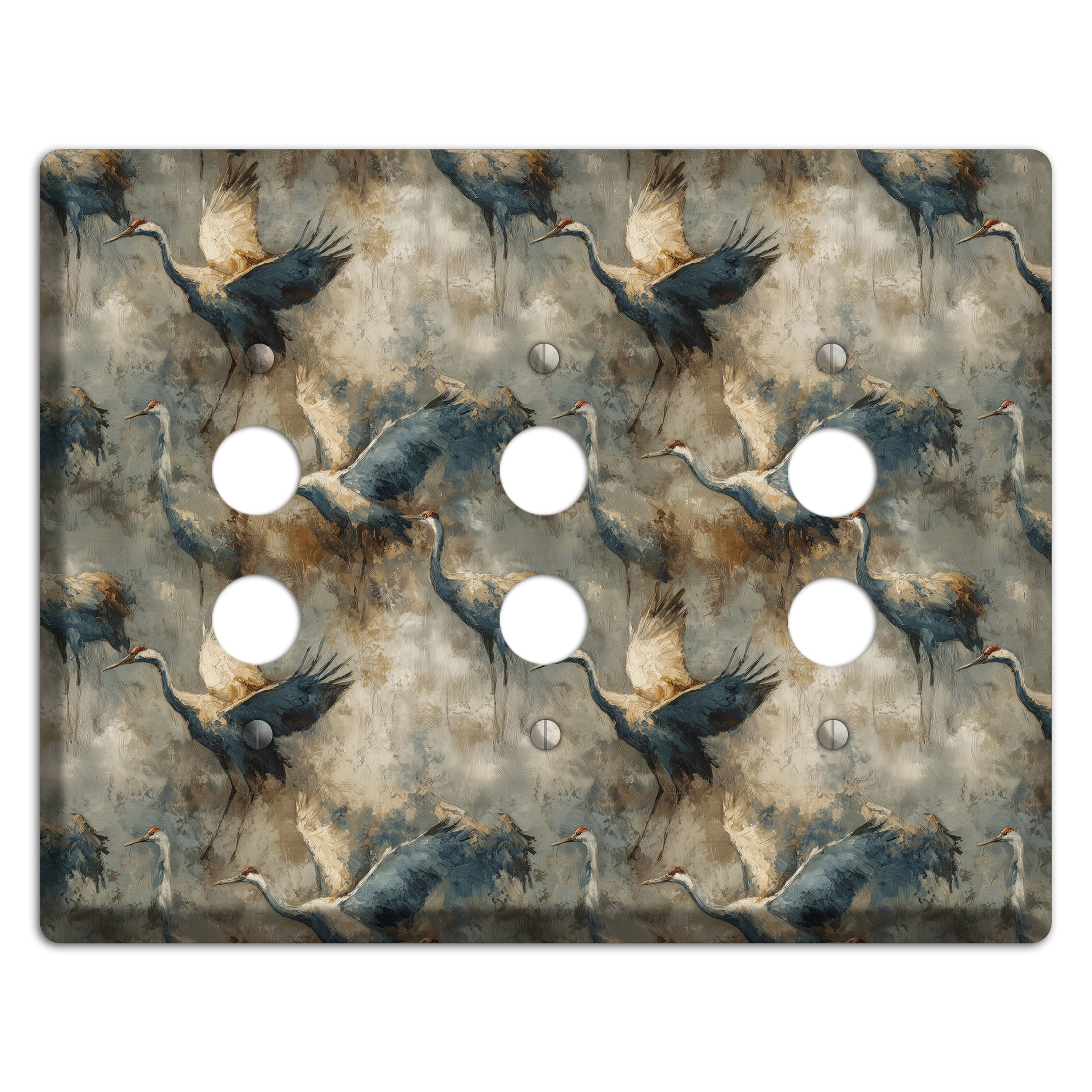 Slate Crane Migration 3 Pushbutton Wallplate