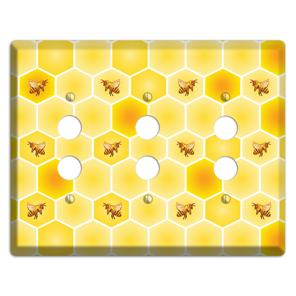 Colony in Formation 3 Pushbutton Wallplate