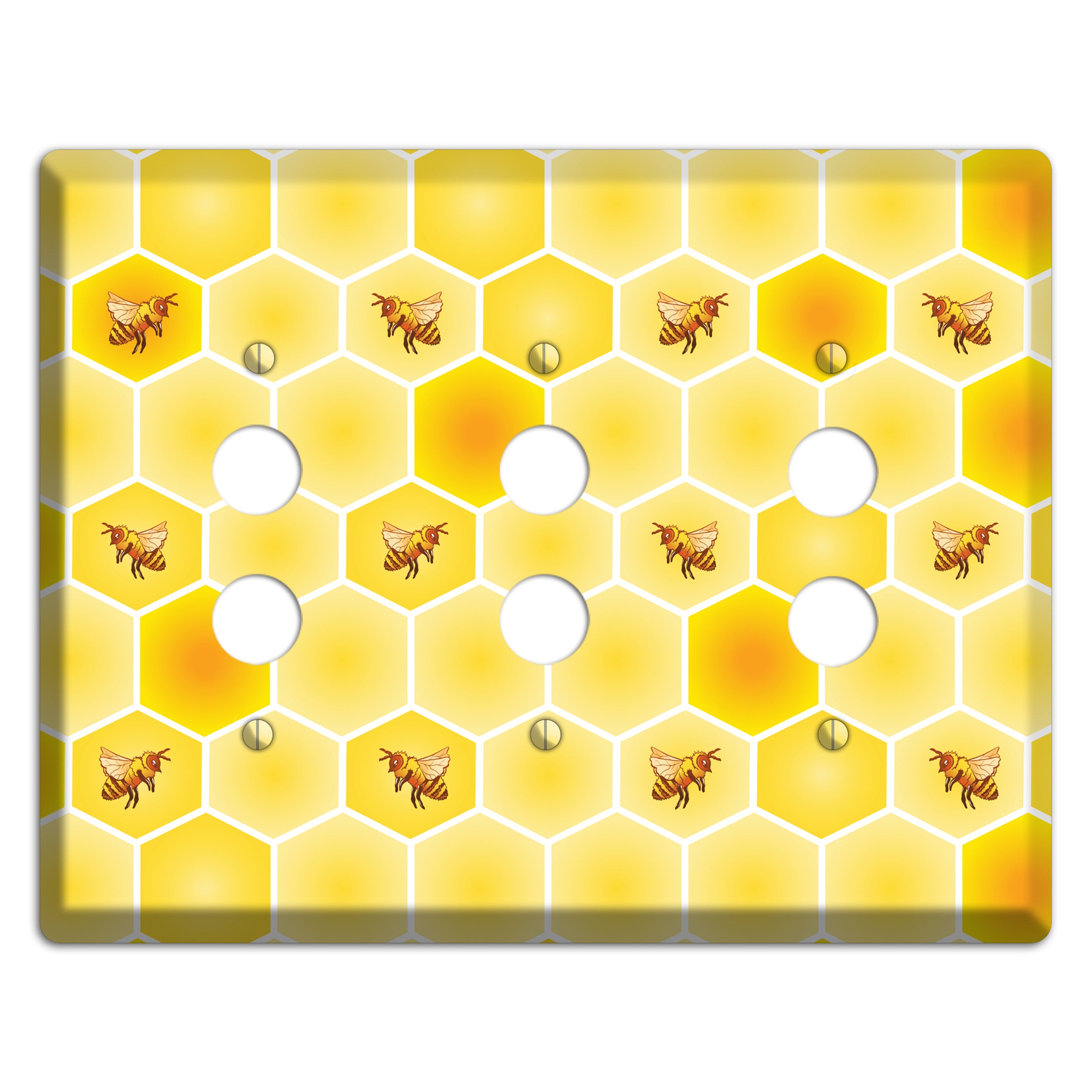 Colony in Formation 3 Pushbutton Wallplate