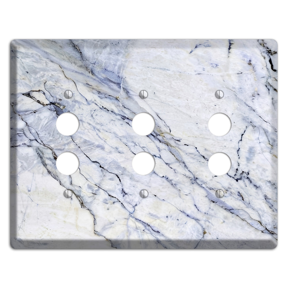 Geyser Marble 3 Pushbutton Wallplate