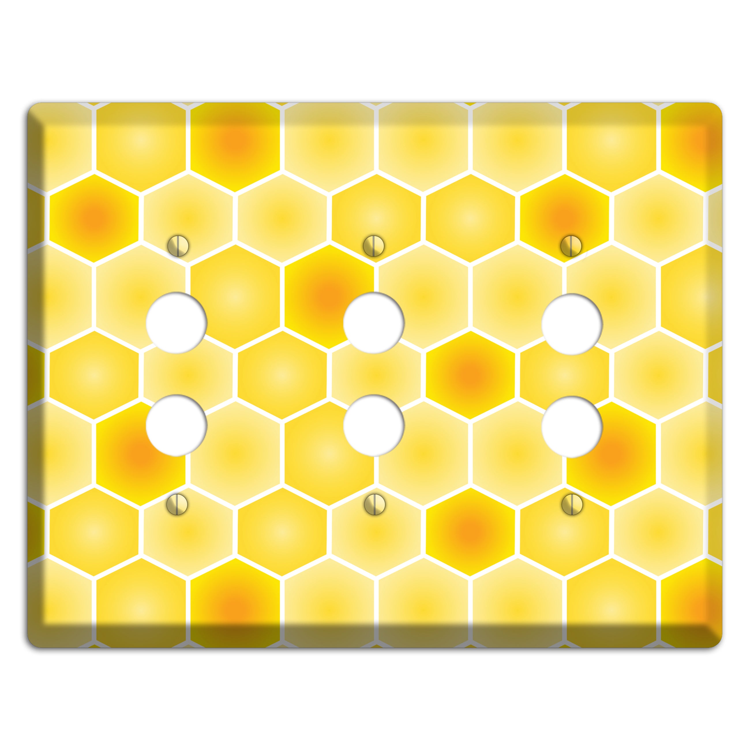 Liquid Gold Lattice 3 Pushbutton Wallplate