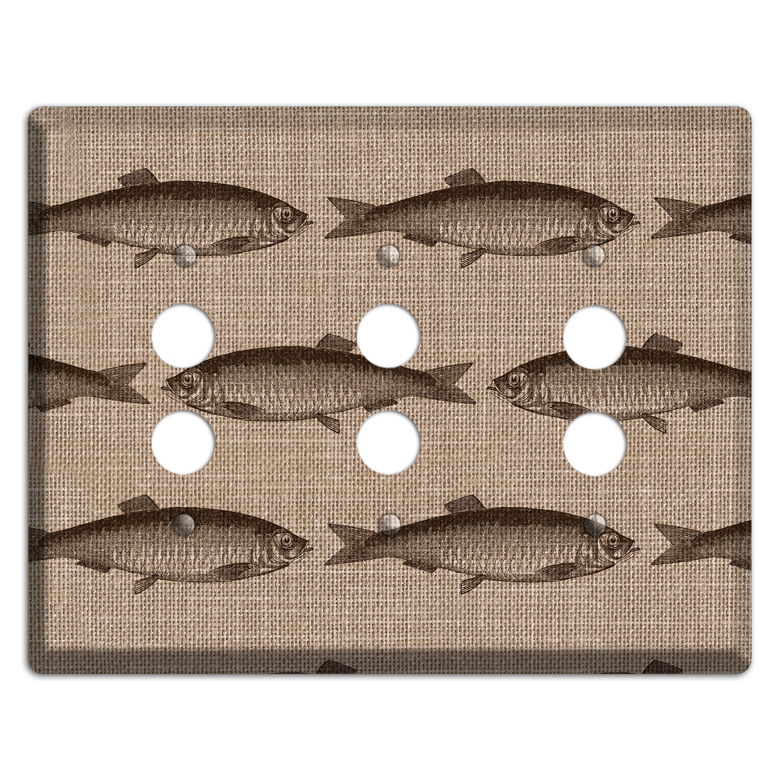 Shoal Sketch 3 Pushbutton Wallplate