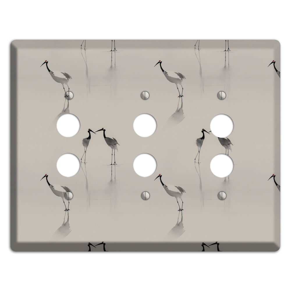 Mist & Mirror Vigil 3 Pushbutton Wallplate