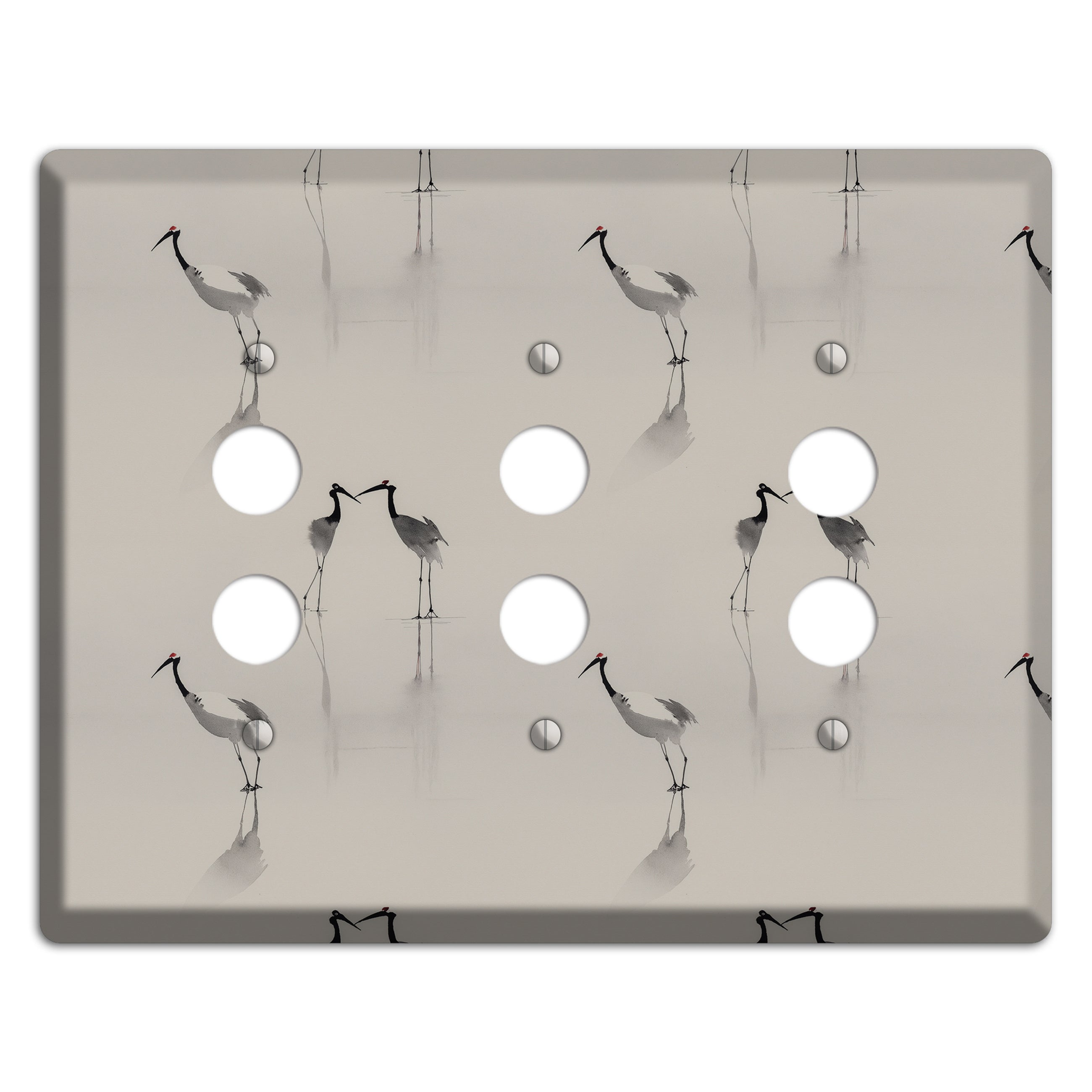Mist & Mirror Vigil 3 Pushbutton Wallplate