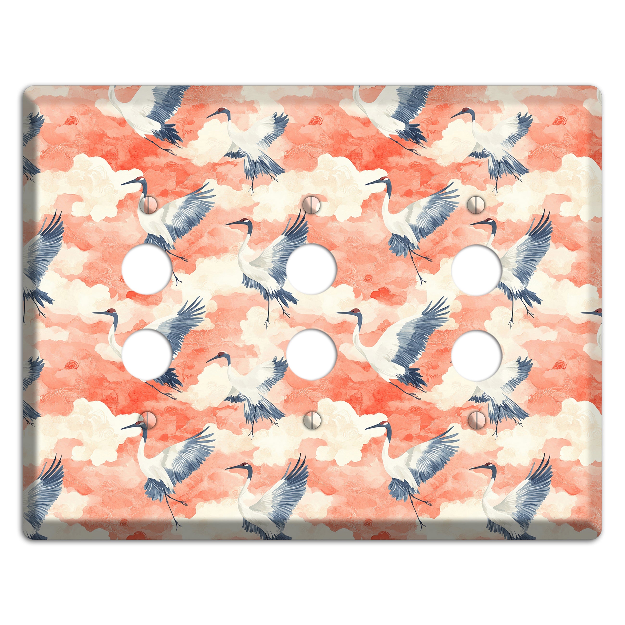 Coral Sky Migration 3 Pushbutton Wallplate