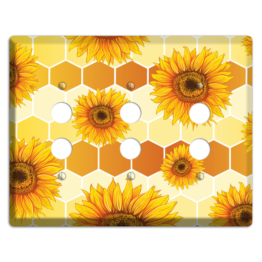 Honeycomb Solstice 3 Pushbutton Wallplate