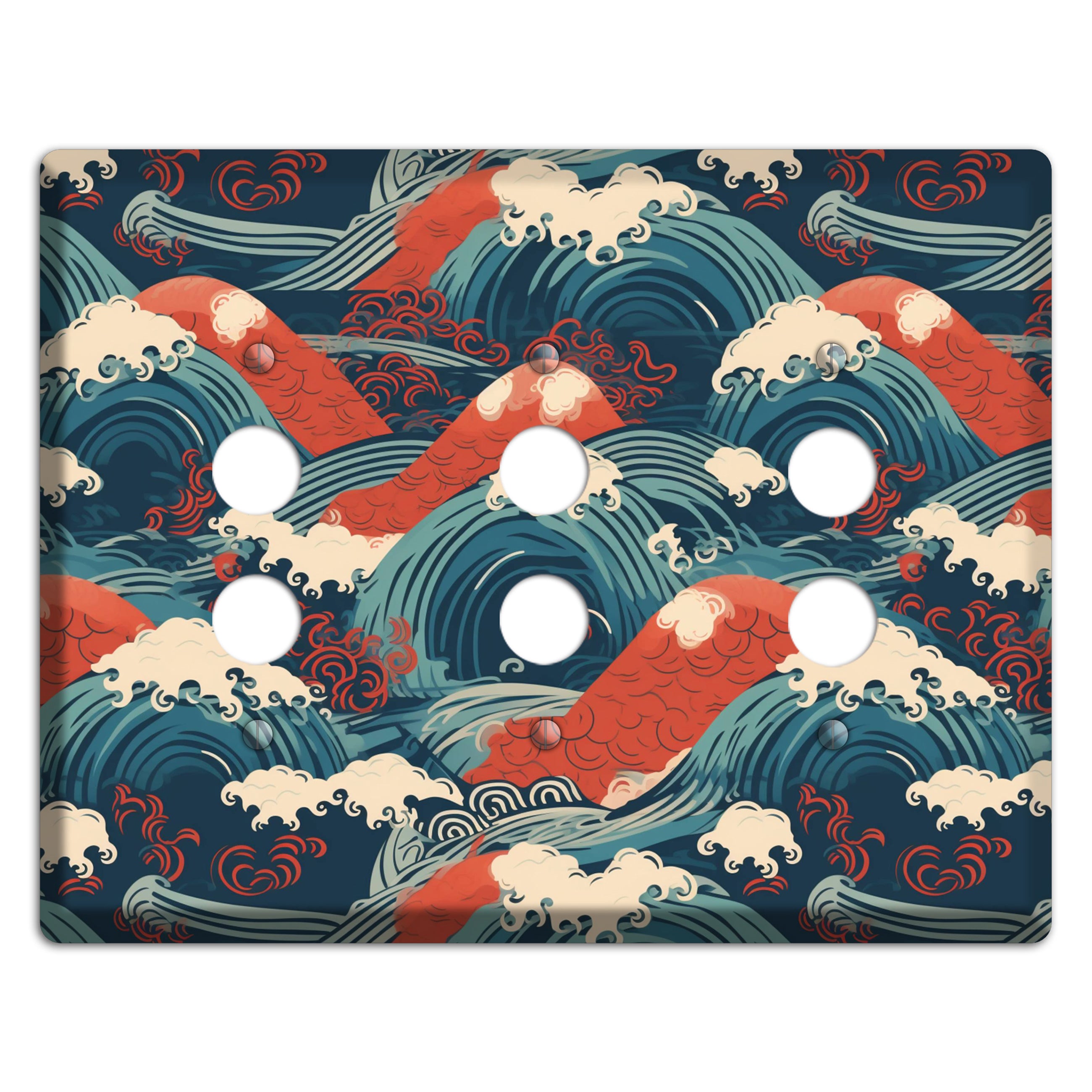 Koi & Tempest 3 Pushbutton Wallplate