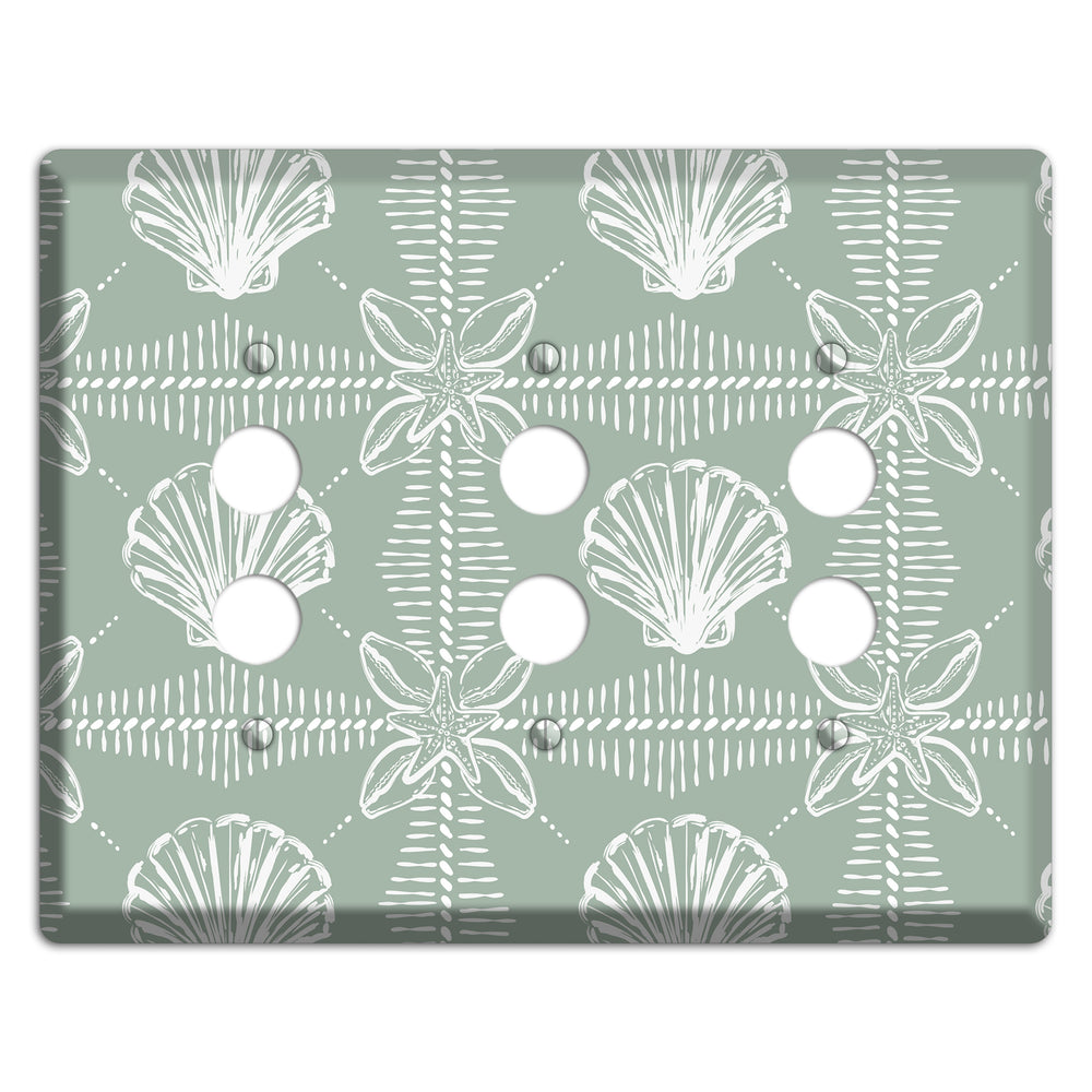 Sage Tide Relics 3 Pushbutton Wallplate