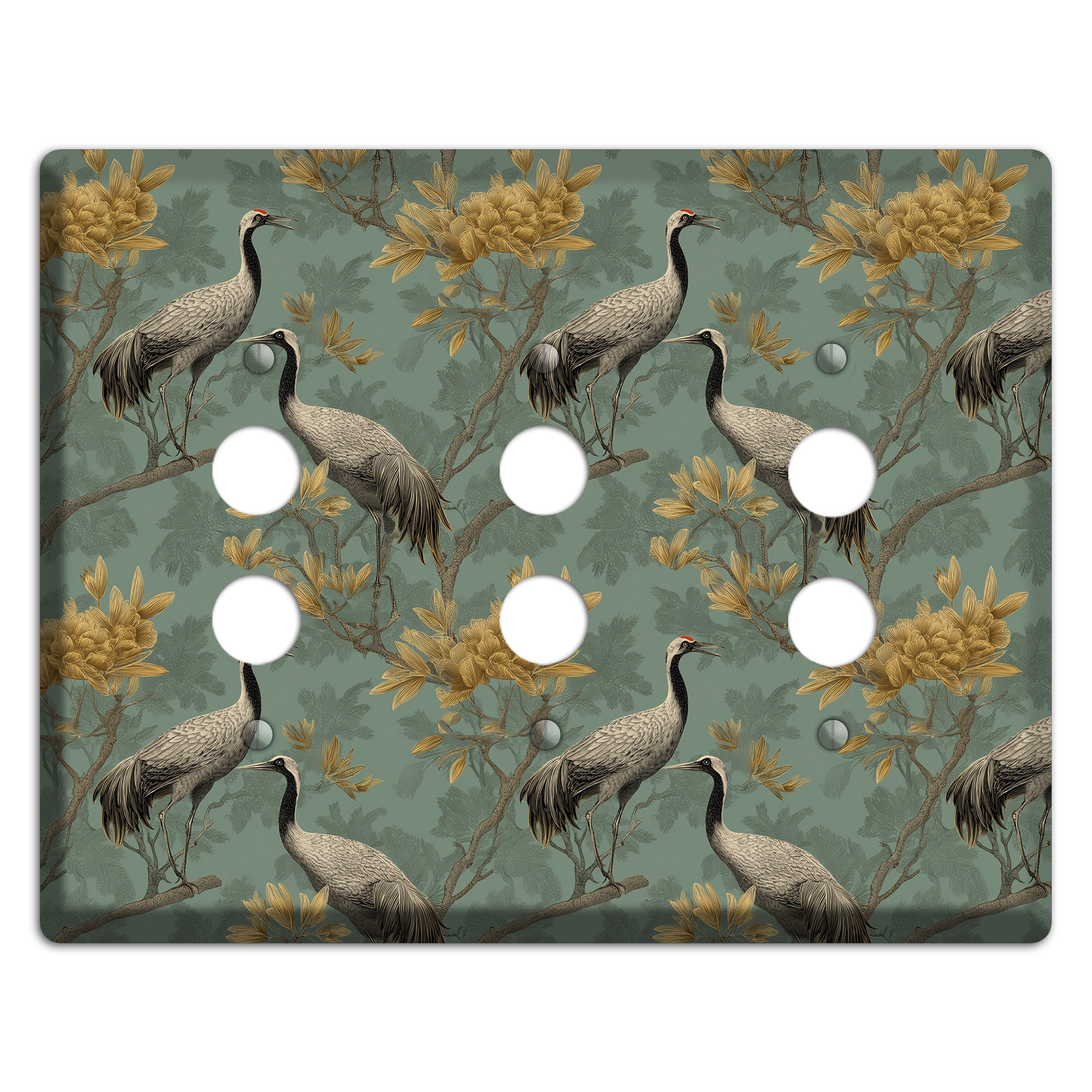 Sage Garden Vigil 3 Pushbutton Wallplate