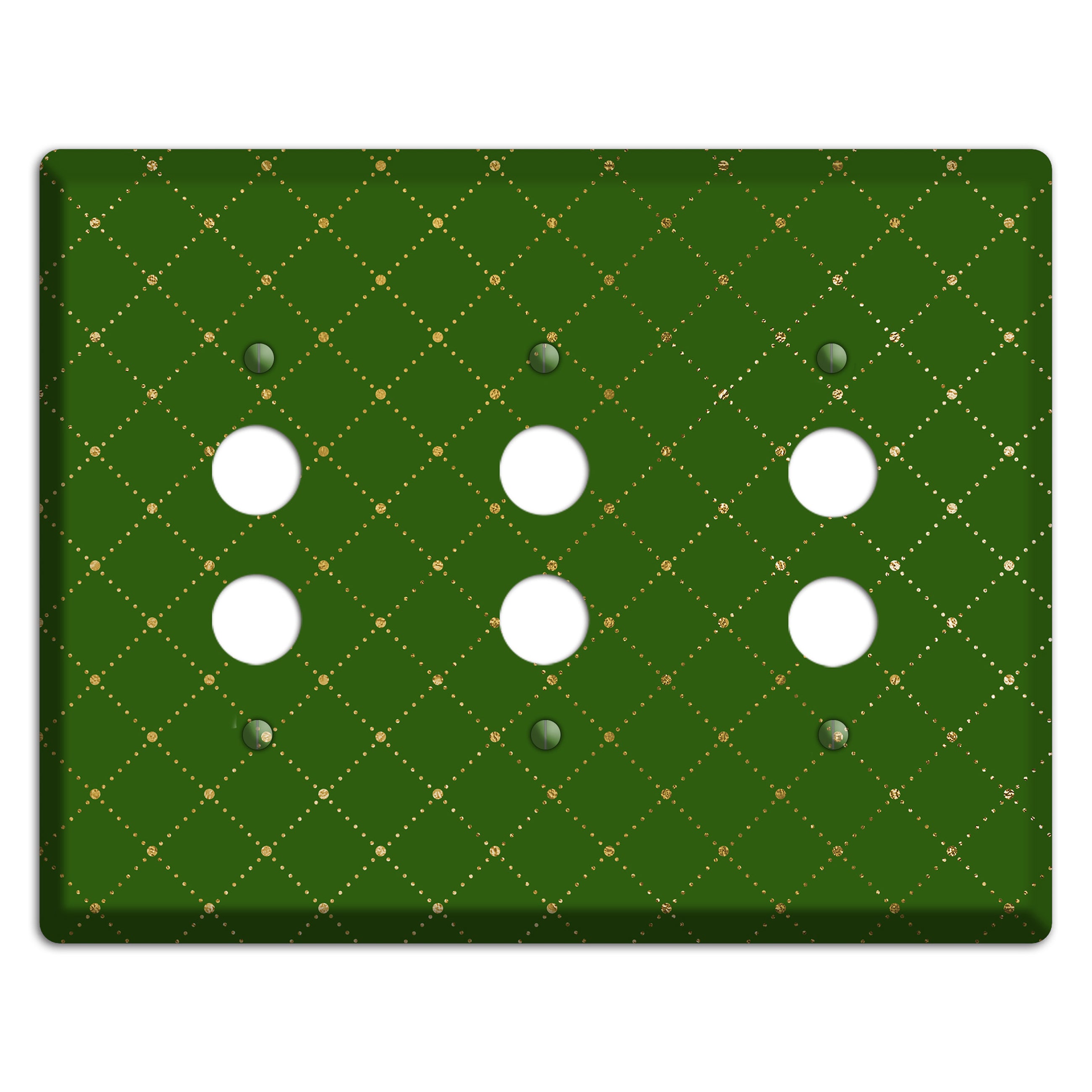 Beaded Lattice 3 Pushbutton Wallplate