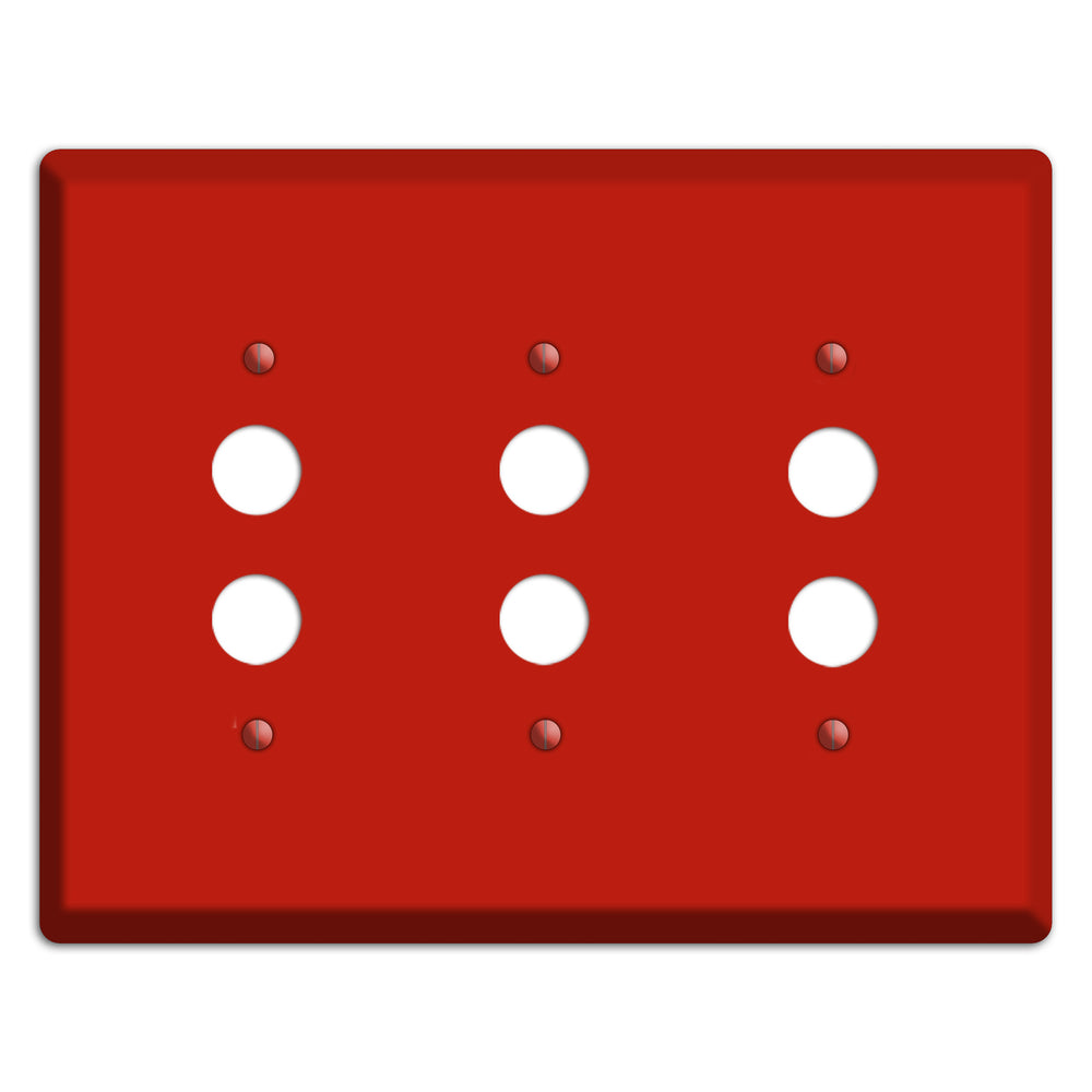 Baxter Simply Red 3 Pushbutton Wallplate