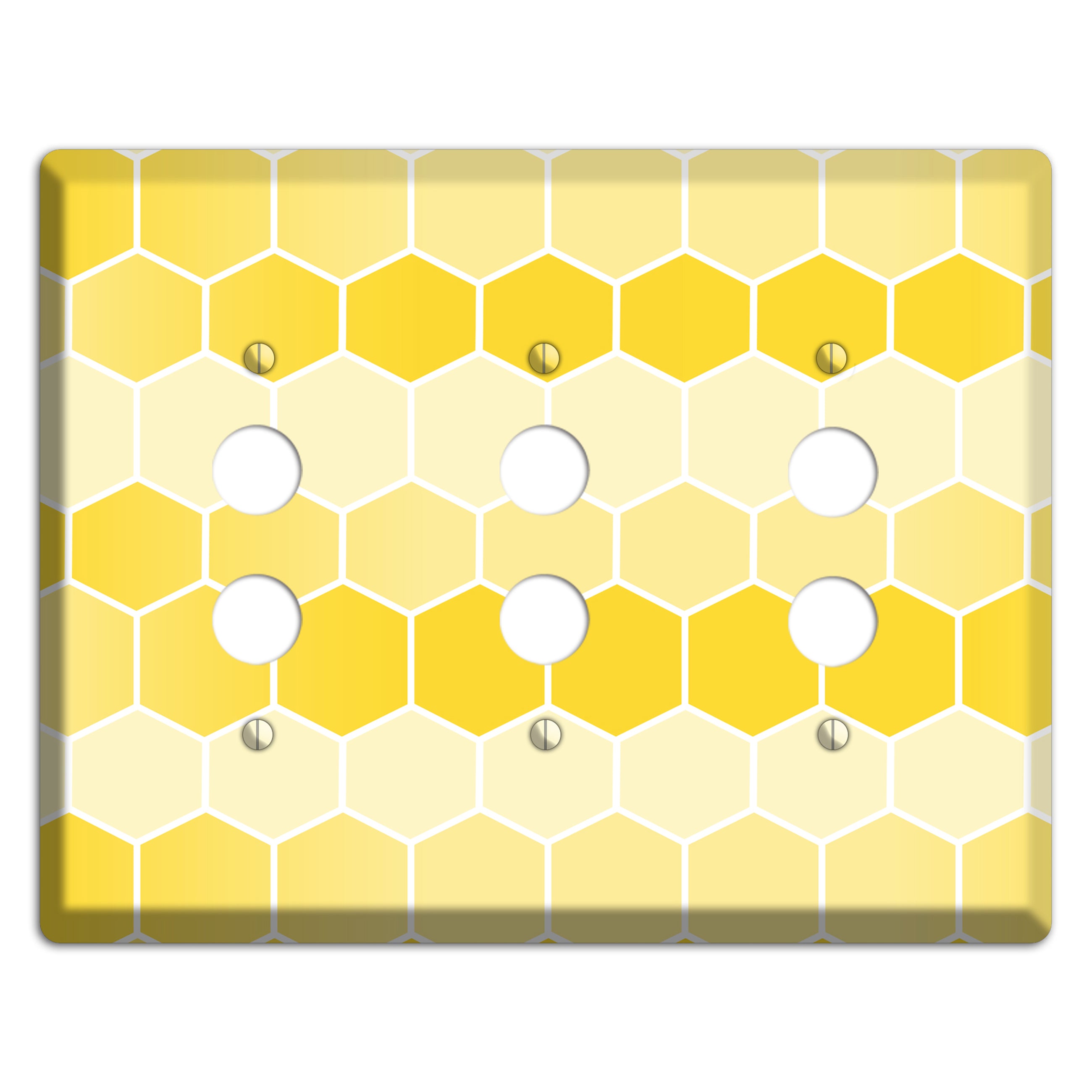 Golden Comb Drift 3 Pushbutton Wallplate