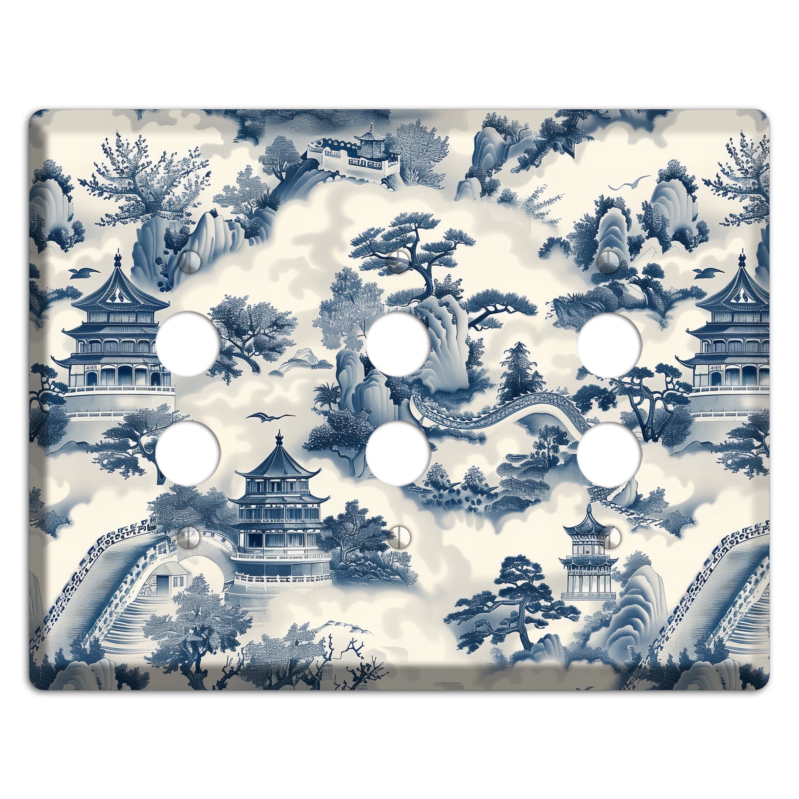 Imperial Mist 3 Pushbutton Wallplate