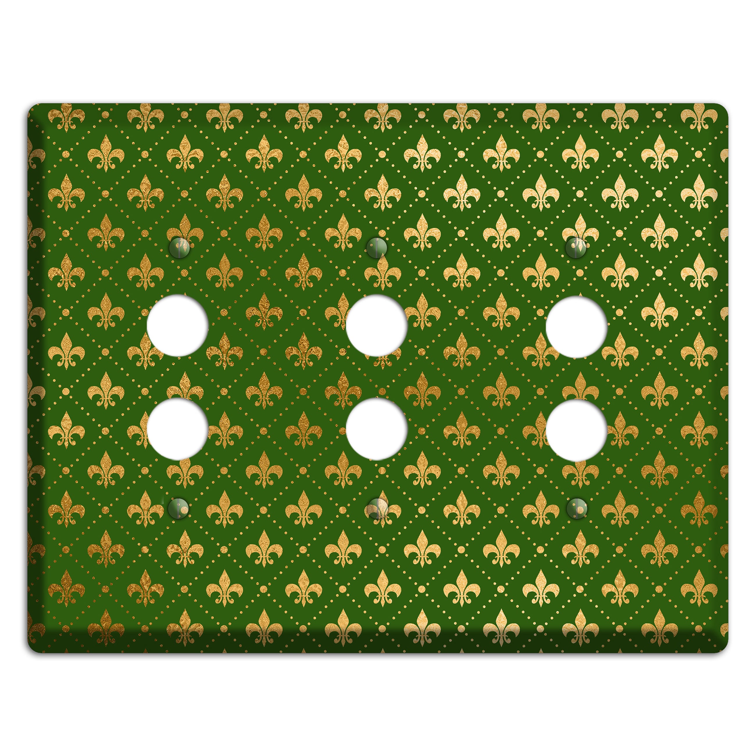 Gilded Grove 3 Pushbutton Wallplate