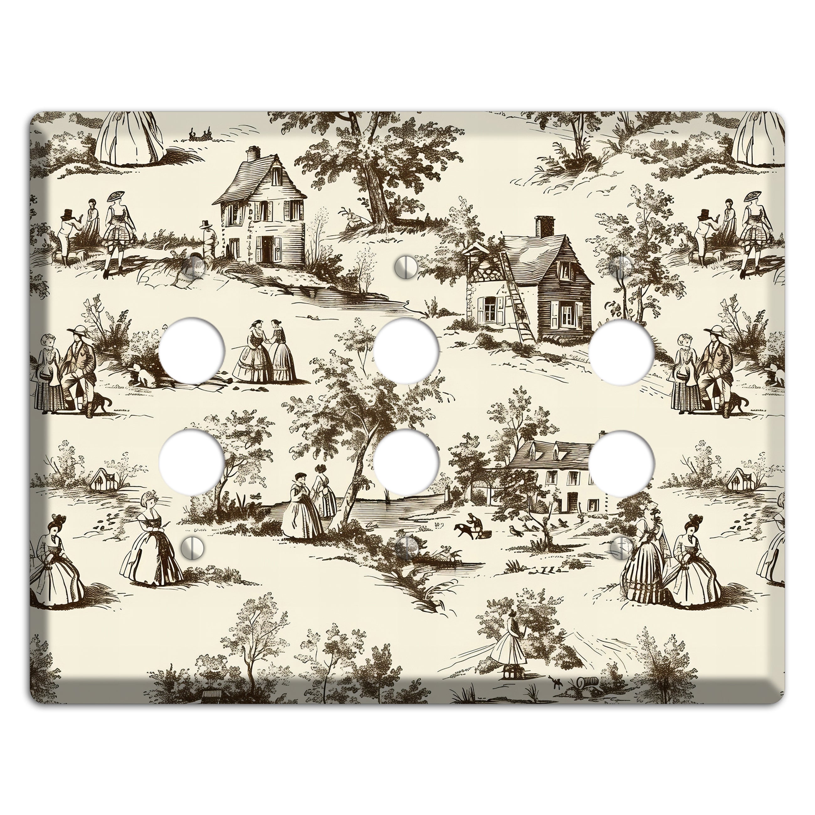 Country Promenade 3 Pushbutton Wallplate