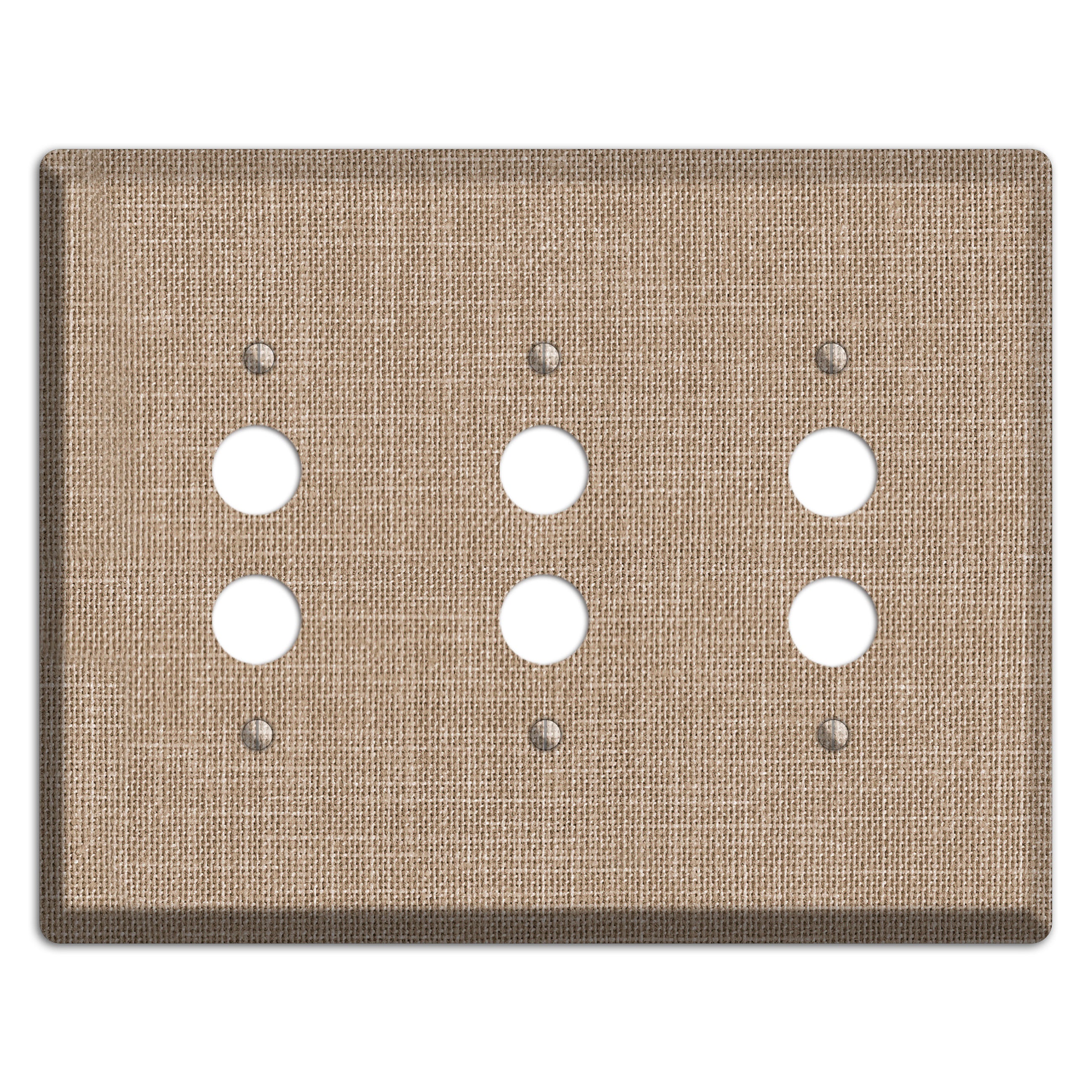 Linen Shore 3 Pushbutton Wallplate