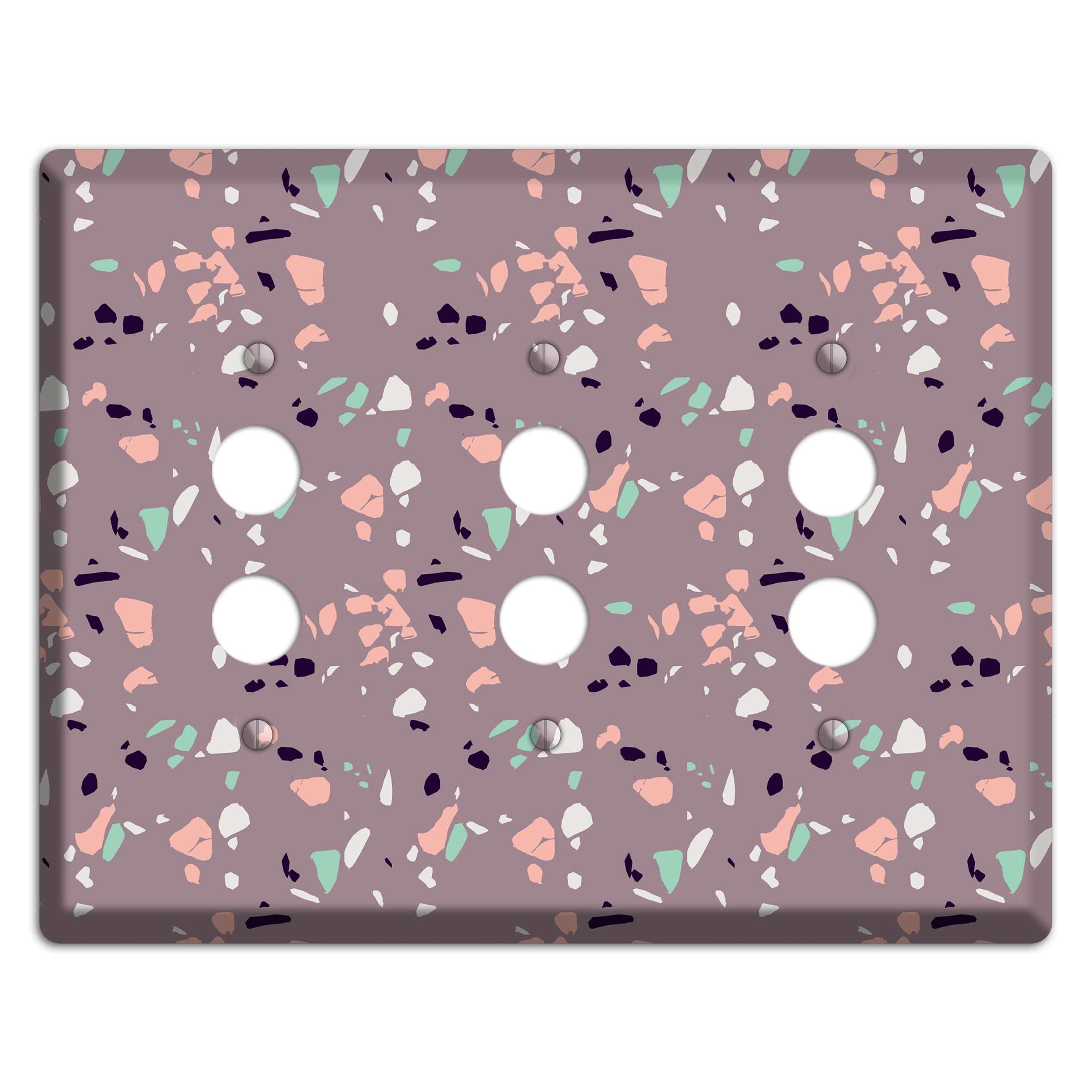 Orchid Dust 3 Pushbutton Wallplate