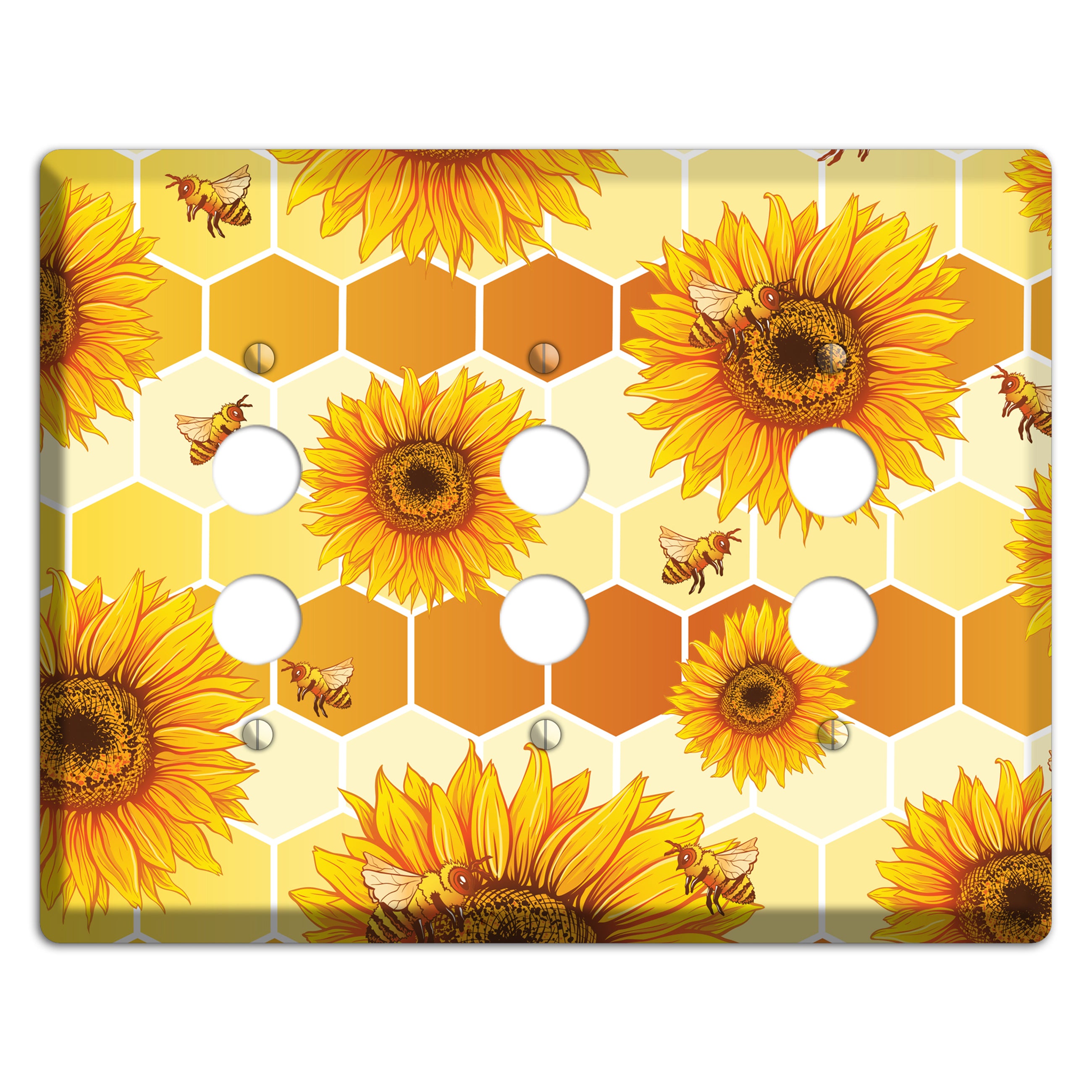 Honeycomb Solstice 3 Pushbutton Wallplate