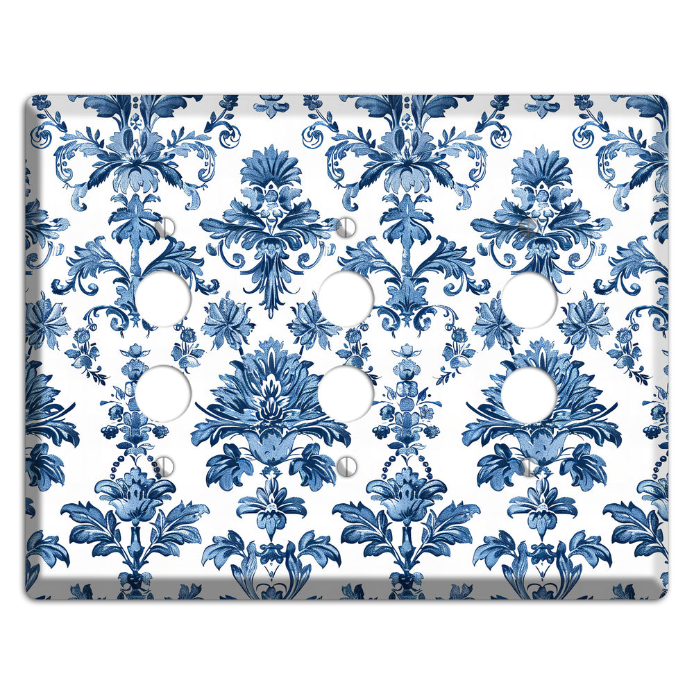 Damask Reverie 3 Pushbutton Wallplate