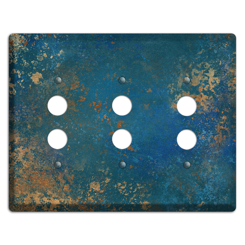 Oxidized Ocean 3 Pushbutton Wallplate